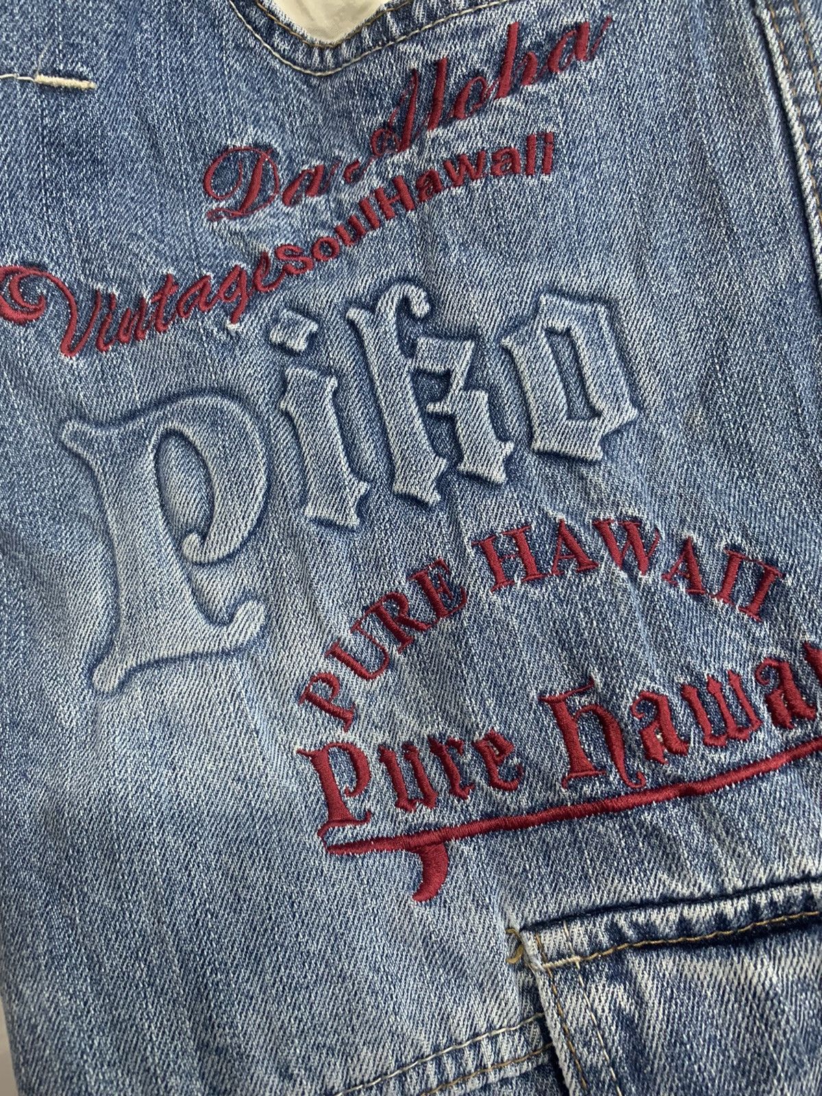Piko Aloha Hawaii Cargo Denim Baggy Bondage