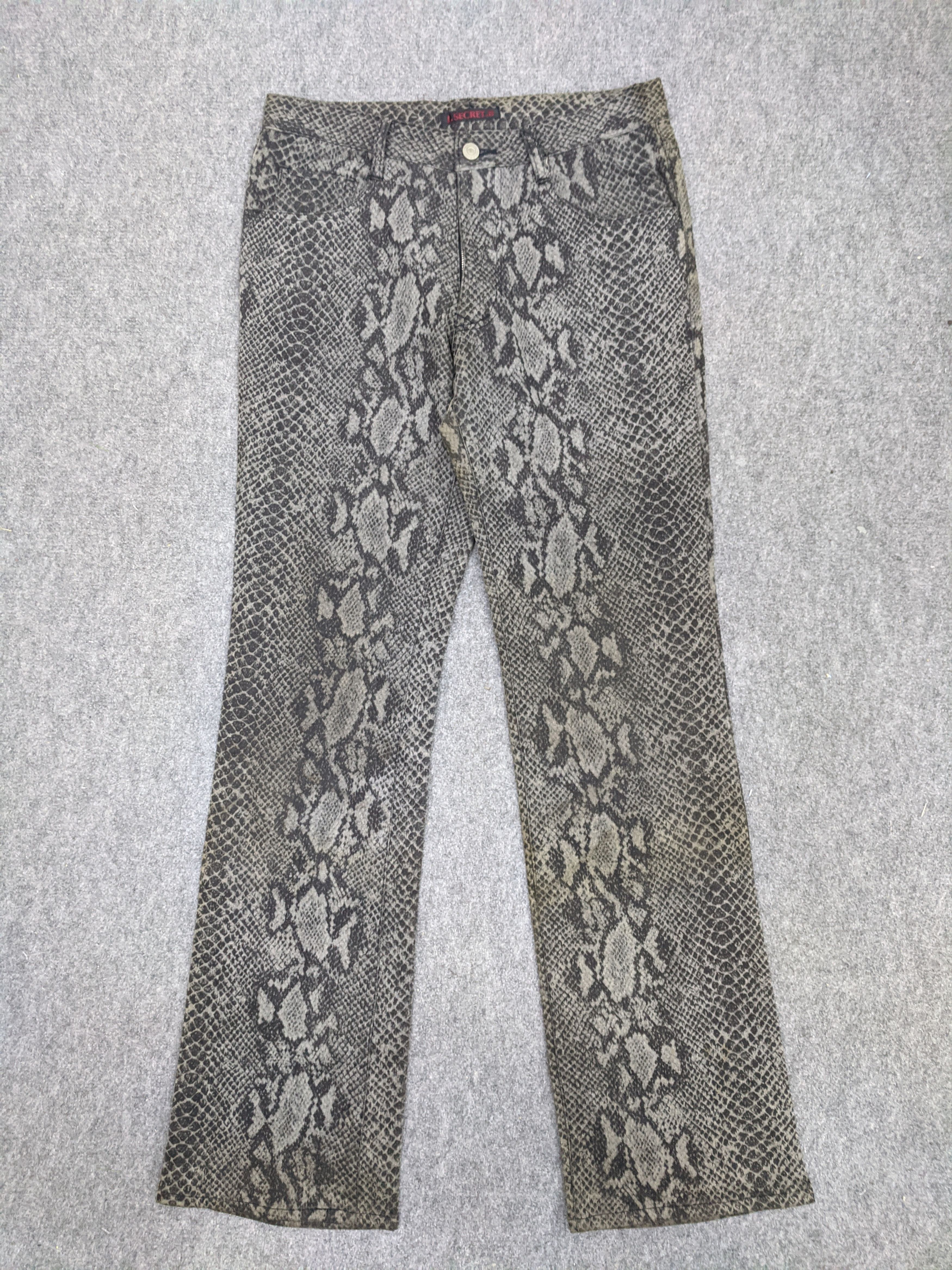 Hysteric Glamour I.Secret B Snake Pant By Hysteric Glamour DP0673 Size US 32 / EU 48 - 1 Thumbnail