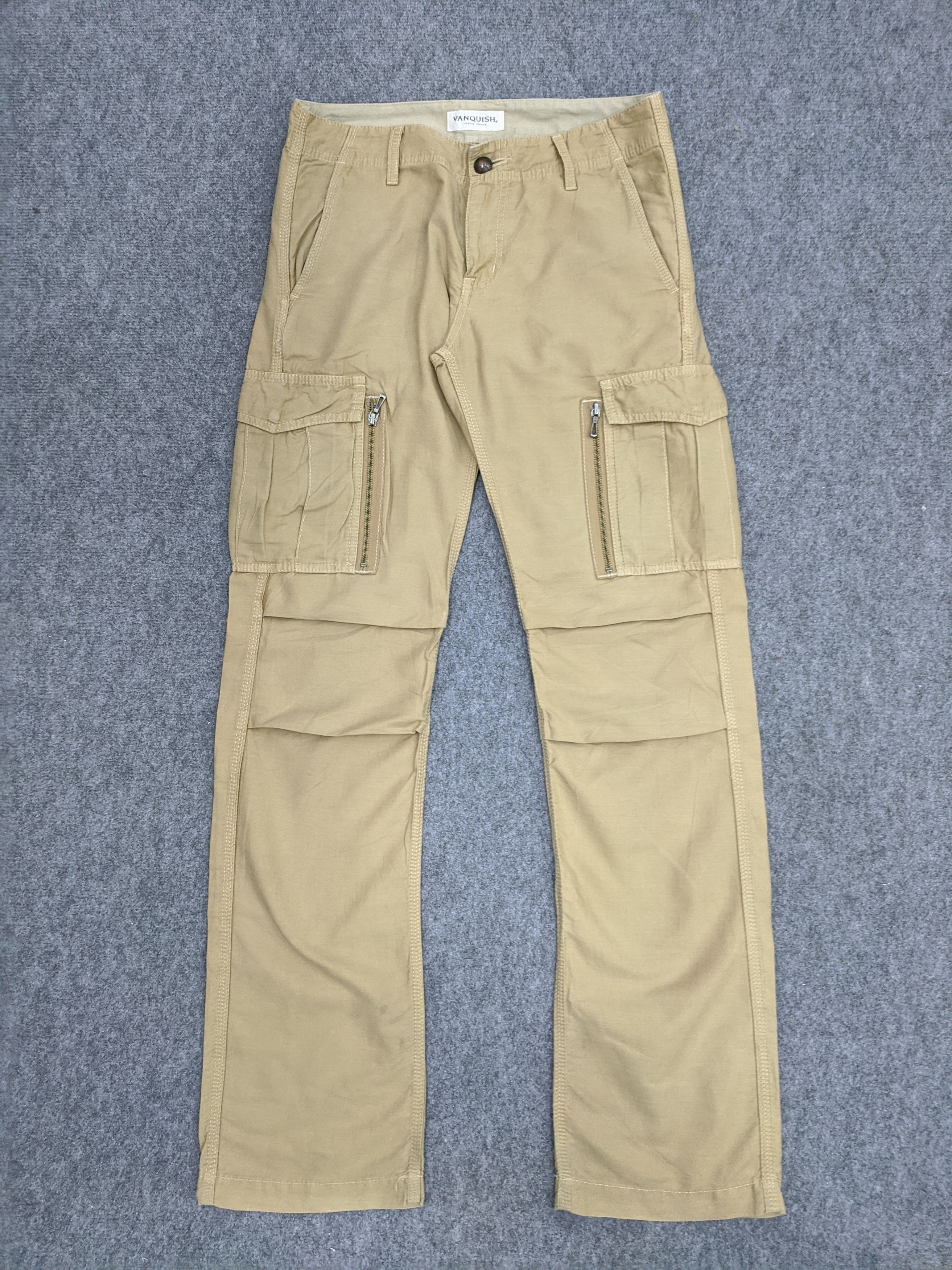 image of Vanquish Multipocket Tactical Cargo Pant in Cream, Men's (Size 33)