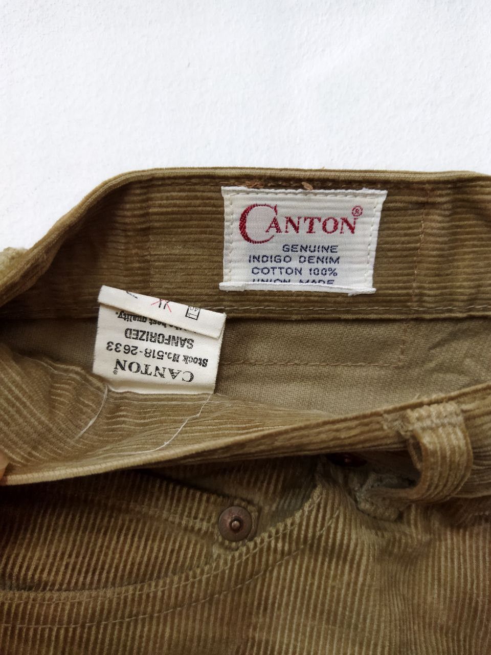 Japanese Brand Canton Japan Lot 518 Sanforized Corduroy Pants Size US 30 / EU 46 - 8 Thumbnail