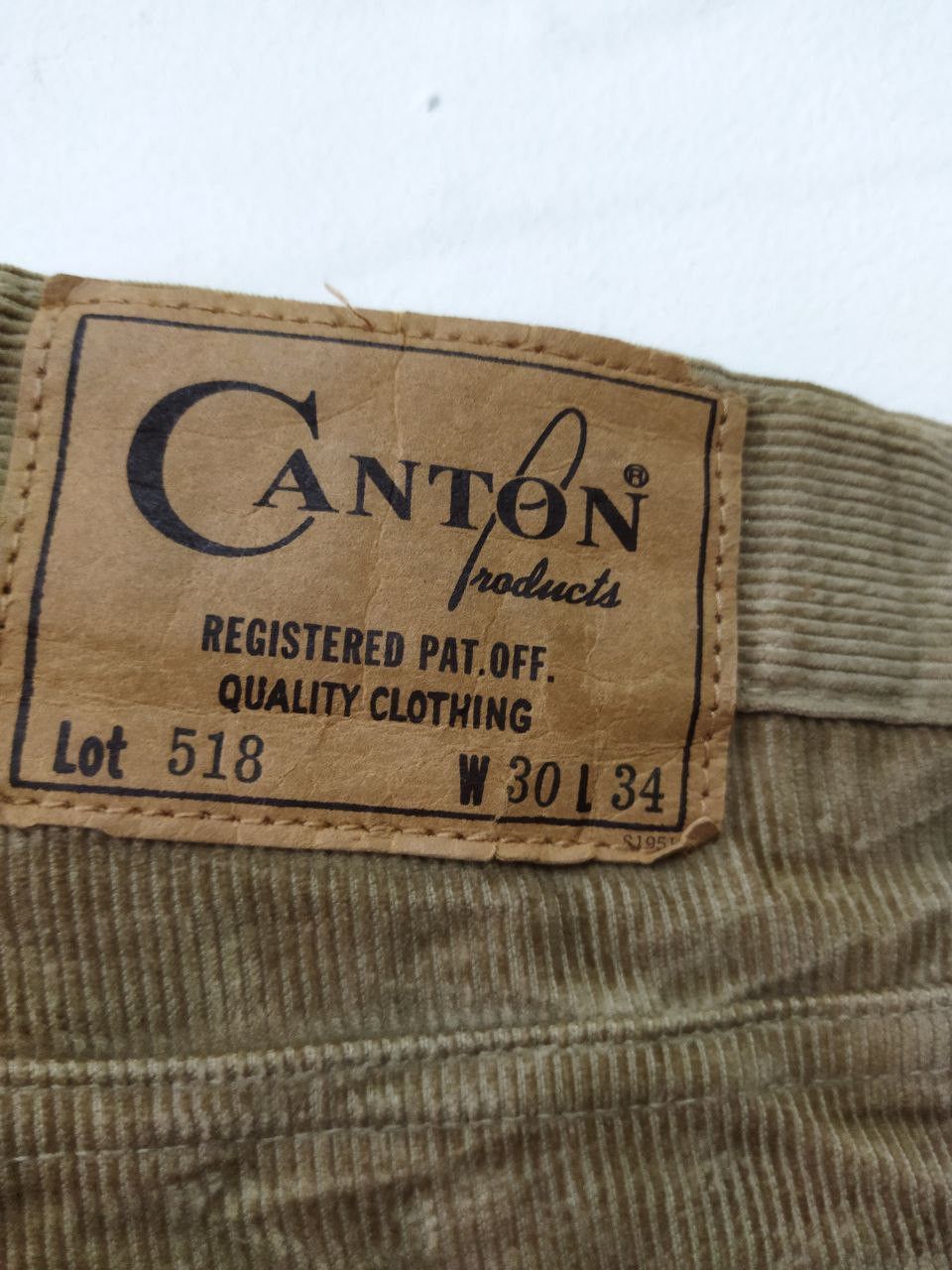 Japanese Brand Canton Japan Lot 518 Sanforized Corduroy Pants Size US 30 / EU 46 - 11 Thumbnail