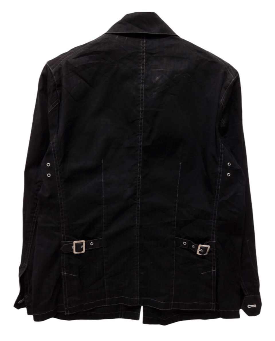 Kansai Yamamoto Kansai Yamamoto Distressed Jacket - Size M Size US M / EU 48-50 / 2 - 2 Thumbnail