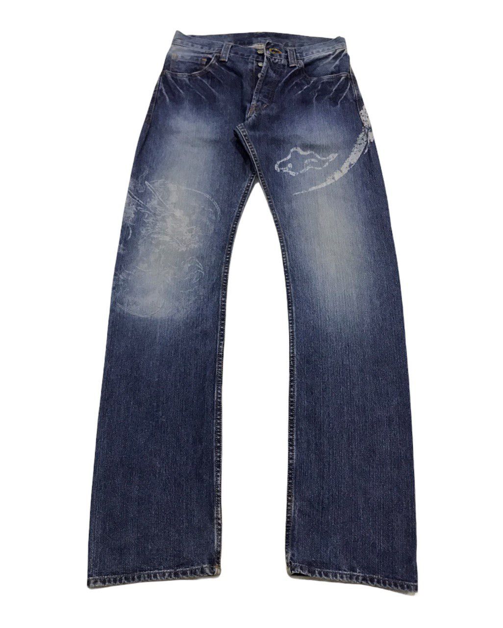 Eternal Japanese Motif Dragon Denim Size US 30 / EU 46 - 2 Thumbnail