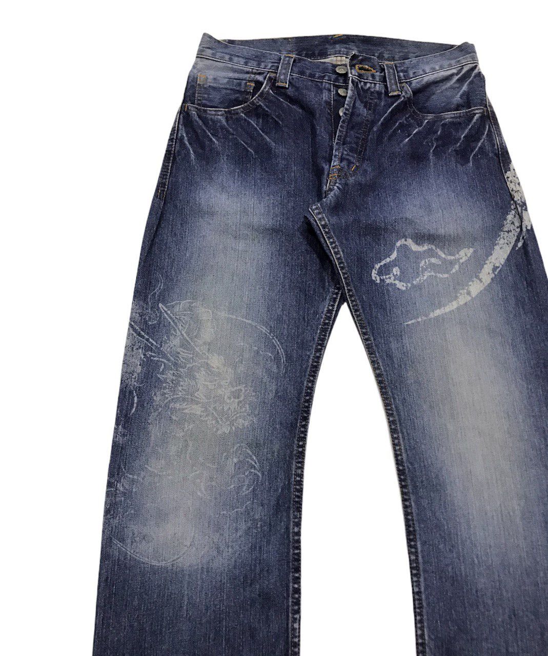 Eternal Japanese Motif Dragon Denim Size US 30 / EU 46 - 3 Thumbnail