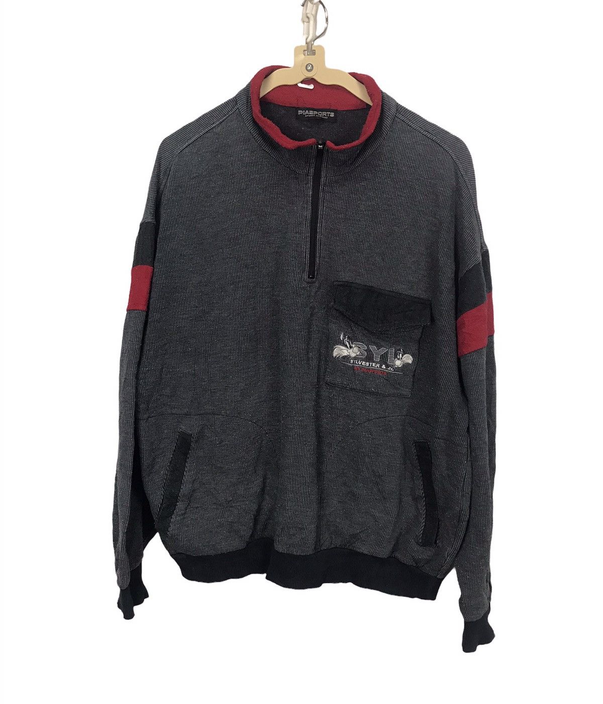 Vintage × Warner Bros Vintage Warner bros by pia sport half zipper sweatshirt Size US L / EU 52-54 / 3 - 1 Thumbnail