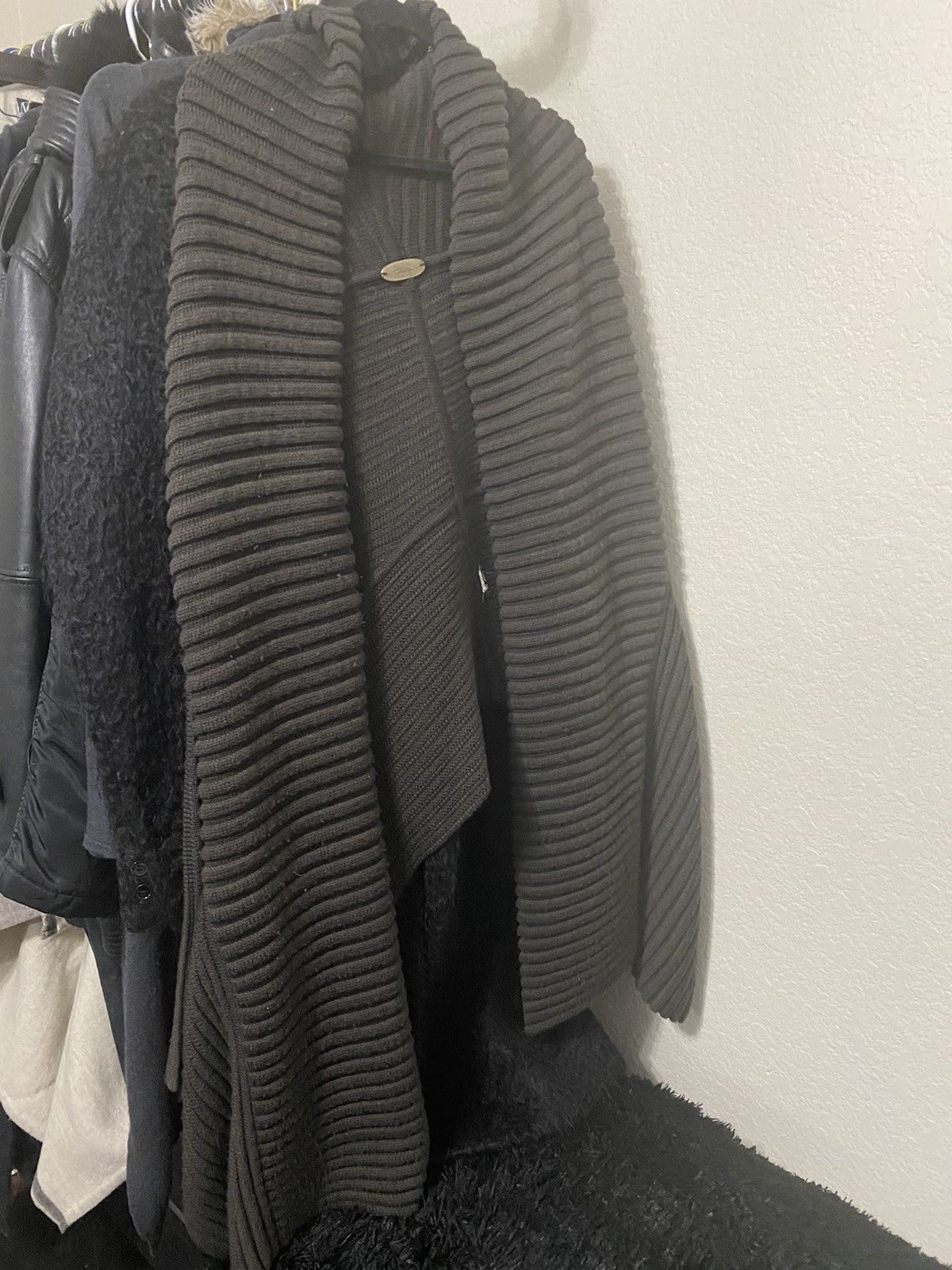 image of Revillon By Rick Owens Wool Cardigan in Brown, Men's (Size Small)