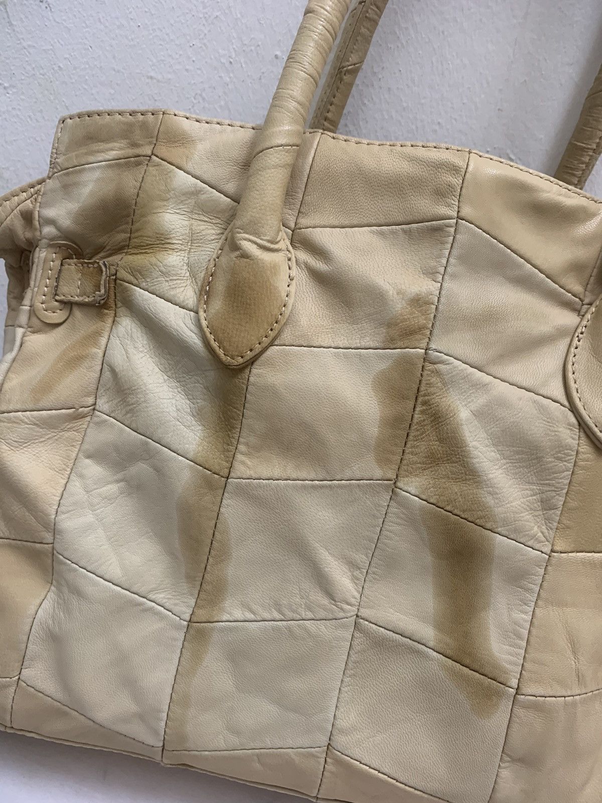 Branded Leather × If Six Was Nine × Vintage RARE ‼️ Leather Patchwork ‘Birkin’ Bag Size ONE SIZE - 5 Thumbnail