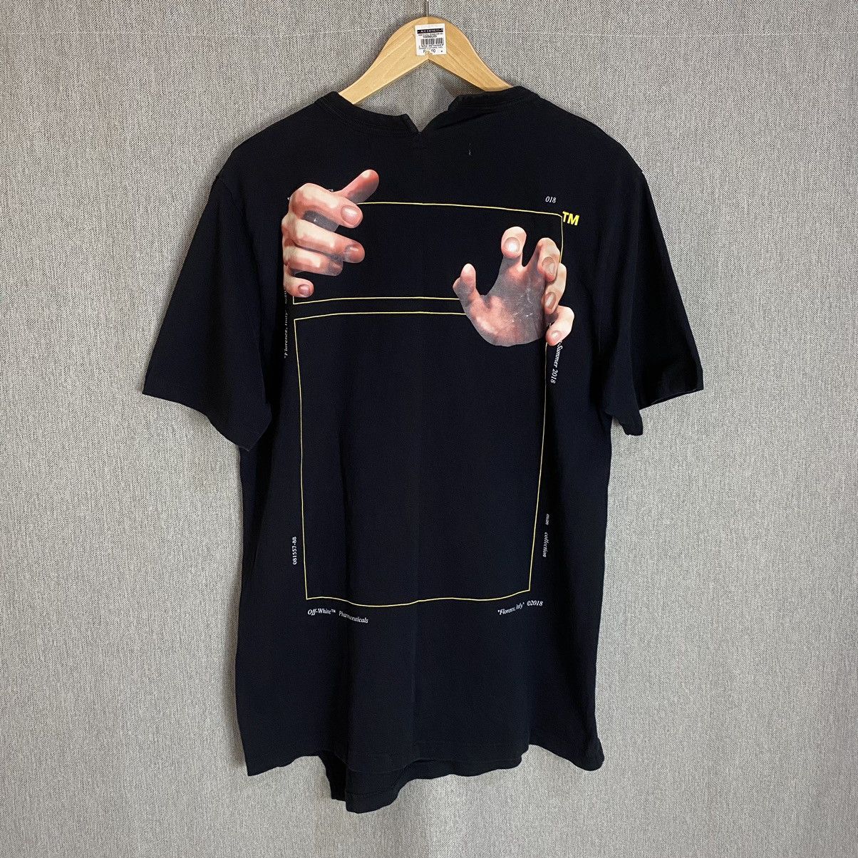 Off-White Off White - Square Hands Asymmetric T-Shirt Size US L / EU 52-54 / 3 - 2 Thumbnail