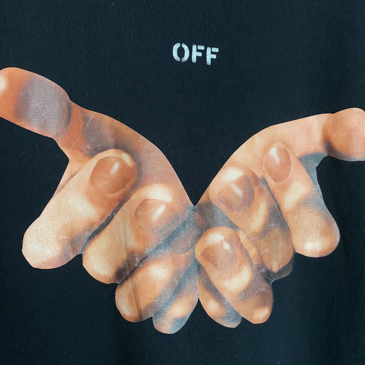 Off-White Off White - Square Hands Asymmetric T-Shirt Size US L / EU 52-54 / 3 - 5 Thumbnail