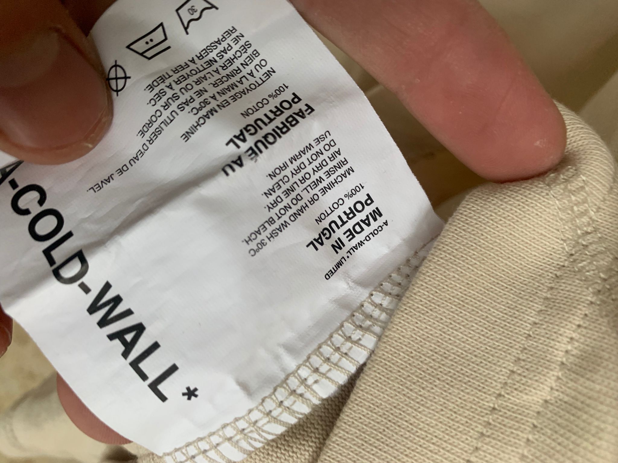 A-COLD-WALL* Embroidered Back Logo Tee Size US XL / EU 56 / 4 - 12 Thumbnail