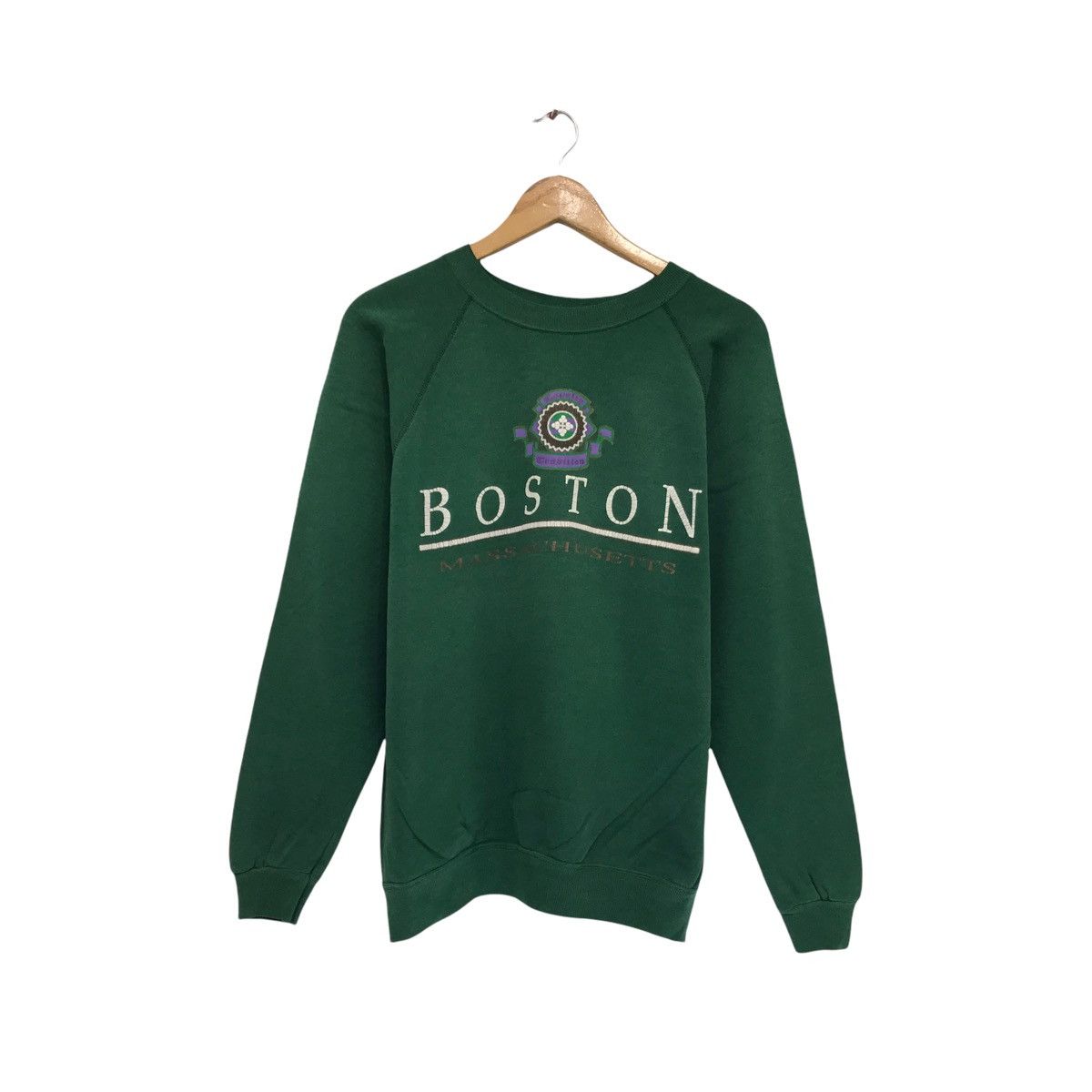 Vintage Vintage 80s Boston Big Logo Sweatshirt Size US M / EU 48-50 / 2 - 1 Thumbnail