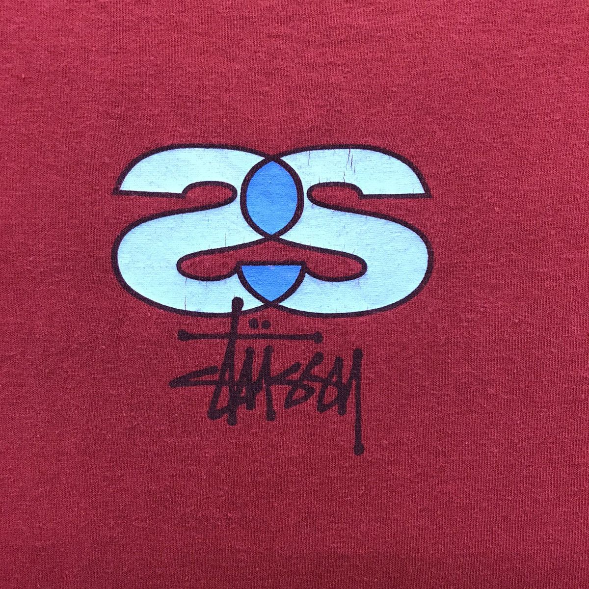 Stussy Rare!! Stussy Spellout tee Size US XXL / EU 58 / 5 - 7 Thumbnail