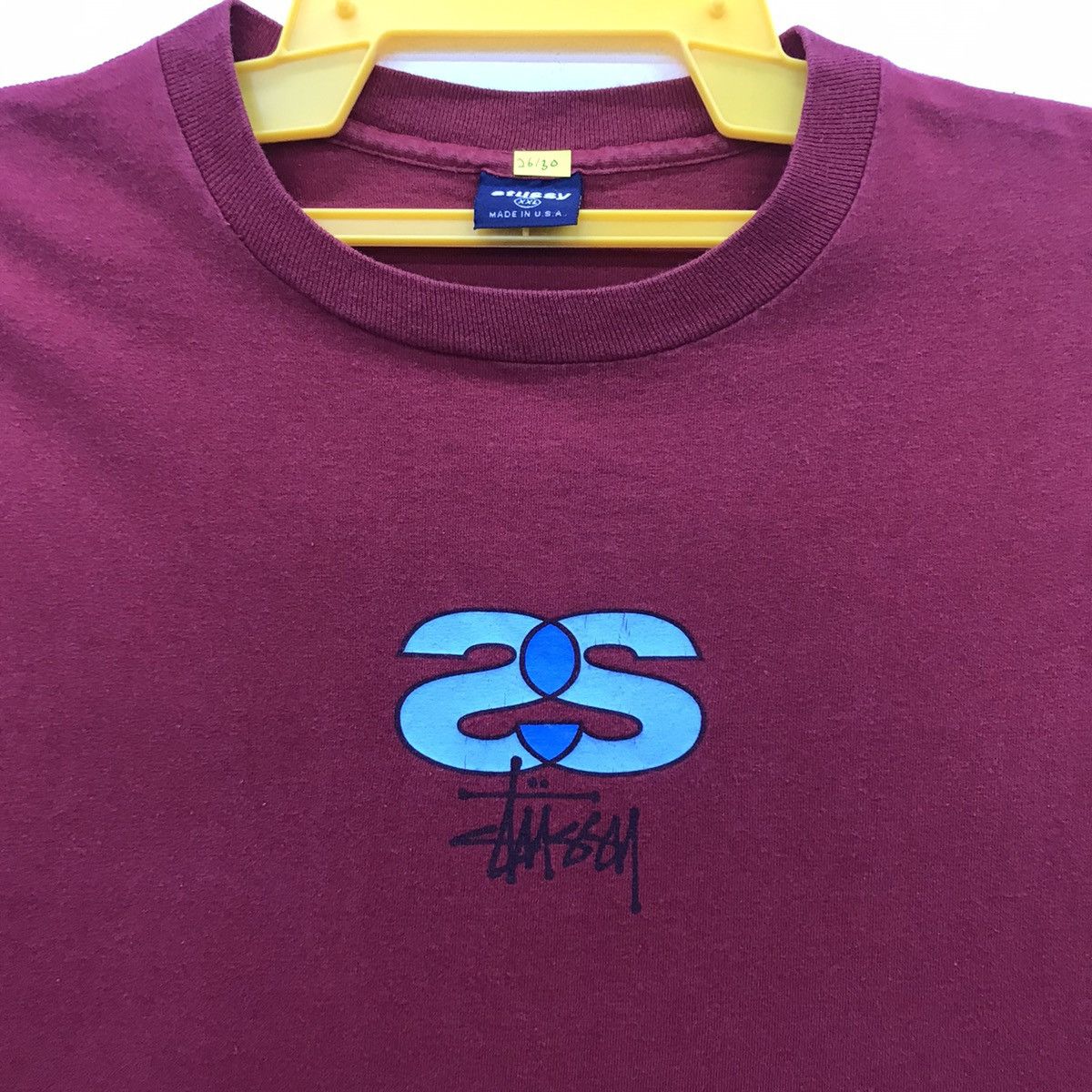 Stussy Rare!! Stussy Spellout tee Size US XXL / EU 58 / 5 - 8 Thumbnail