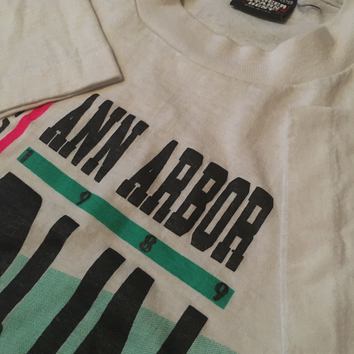 Vintage Vintage 1980s Dexter Ann Arbor Track Club Graphic Logo Tee Size US M / EU 48-50 / 2 - 5 Thumbnail