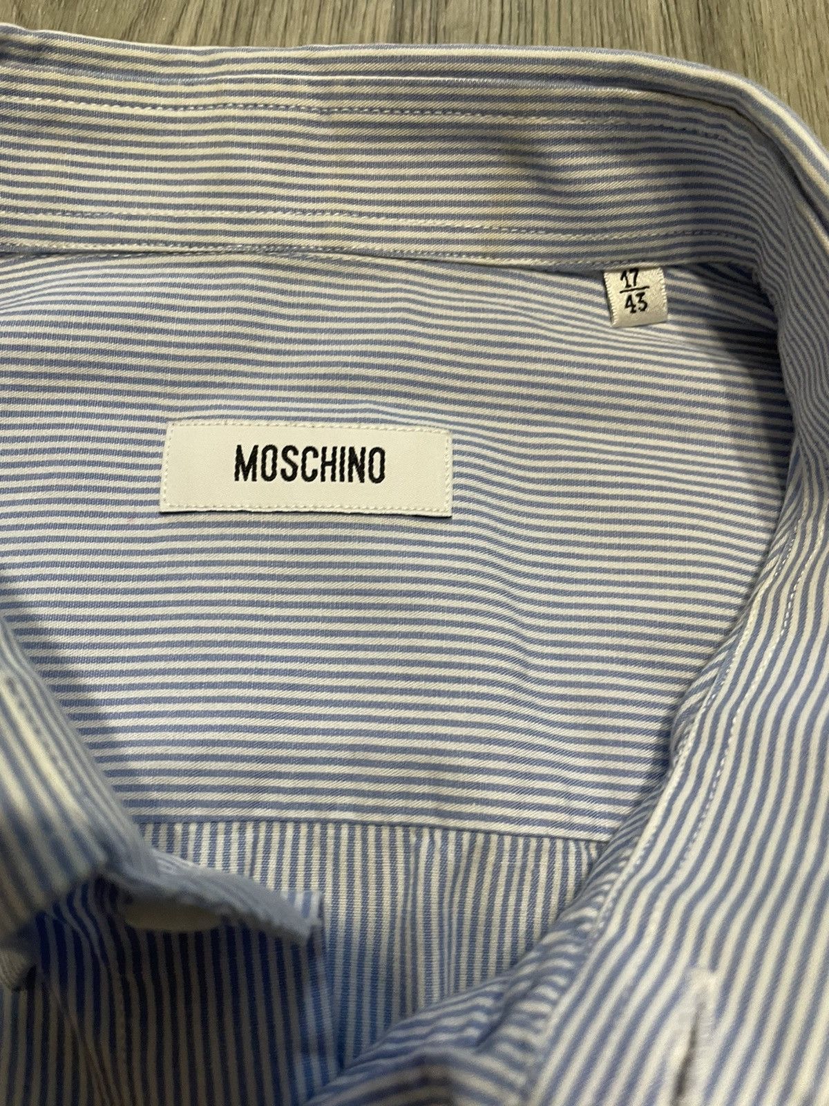Moschino × Vintage Moschino Vintage Blue Heart Embroidered Shirt Size US M / EU 48-50 / 2 - 3 Thumbnail