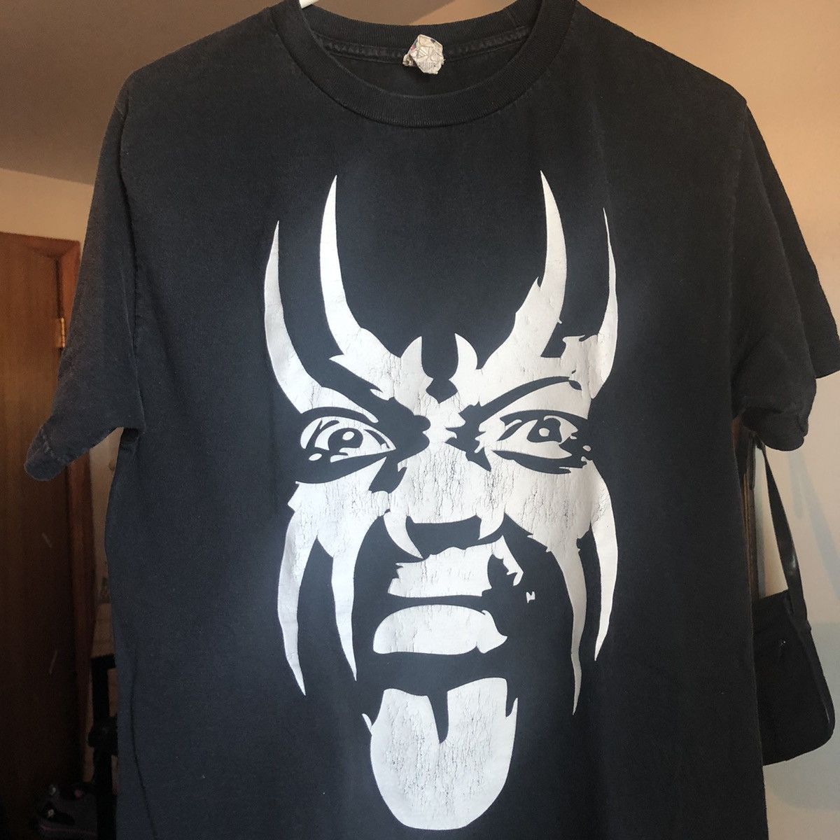 Rap Tees Vintage 2000s Krizz Kaliko Tech N9ne Strange Music Face Tee Size US M / EU 48-50 / 2 - 1 Thumbnail