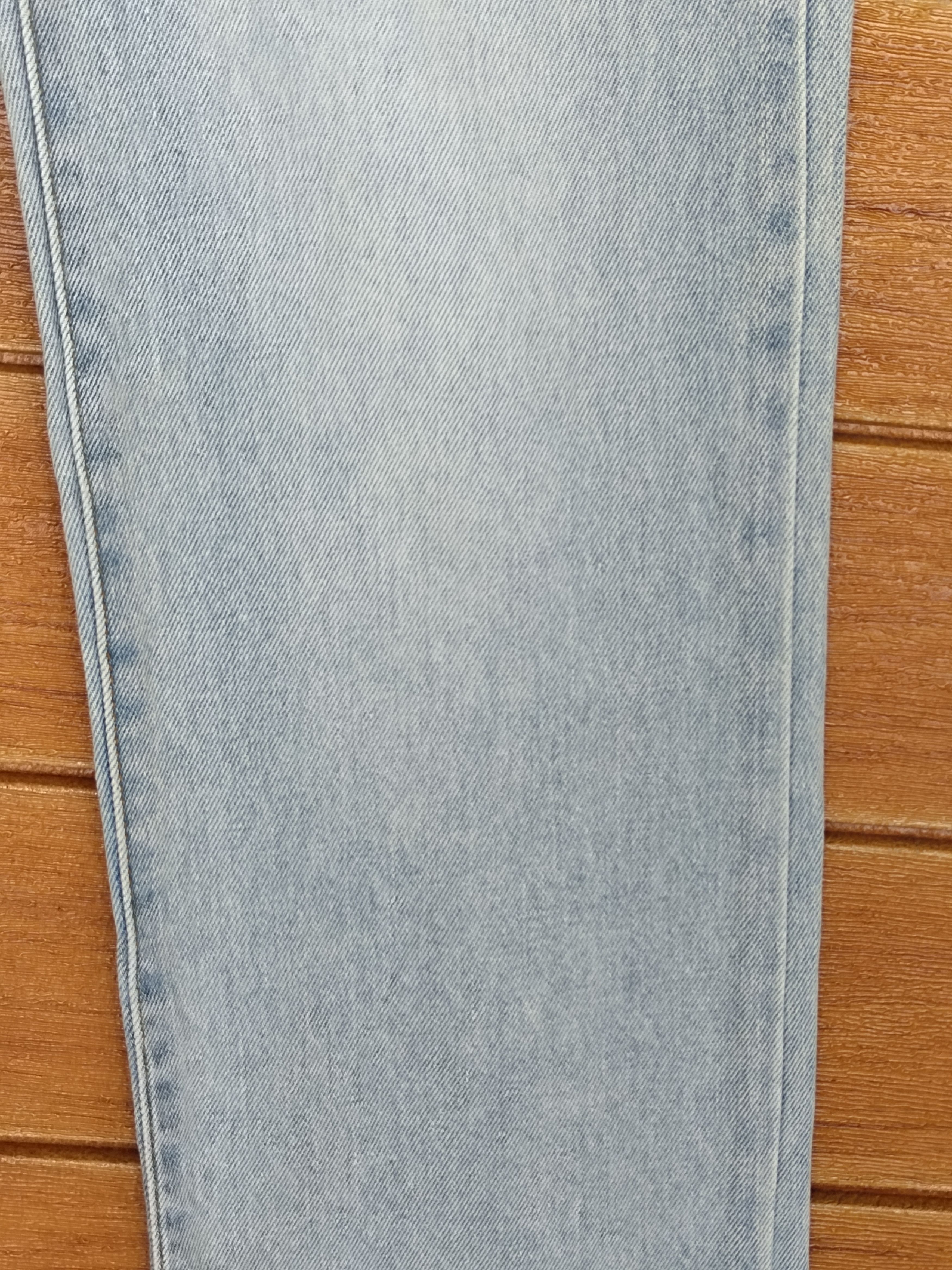 Japanese Brand 🇯🇵 Cocolulu Spell Out Distressed Light Wash Denim Jeans Size US 30 / EU 46 - 13 Thumbnail