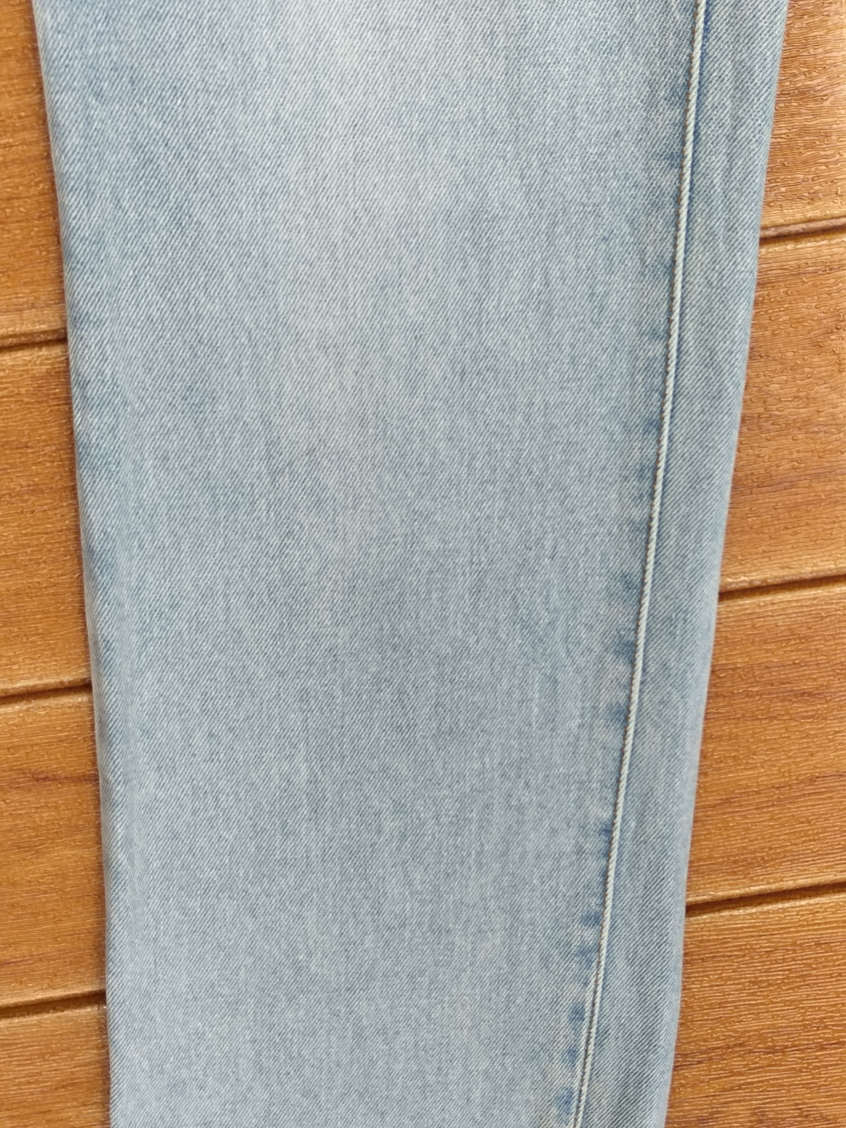 Japanese Brand 🇯🇵 Cocolulu Spell Out Distressed Light Wash Denim Jeans Size US 30 / EU 46 - 14 Thumbnail