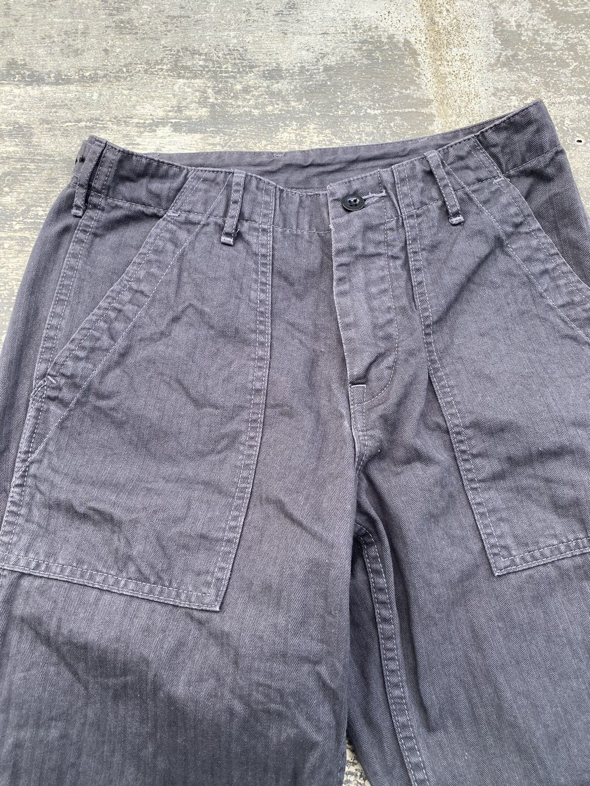 Two Moon TWO MOON JAPAN HERRINGBONE MILITARY PUNK RAVE GORPCORE WORK Size US 28 / EU 44 - 5 Thumbnail