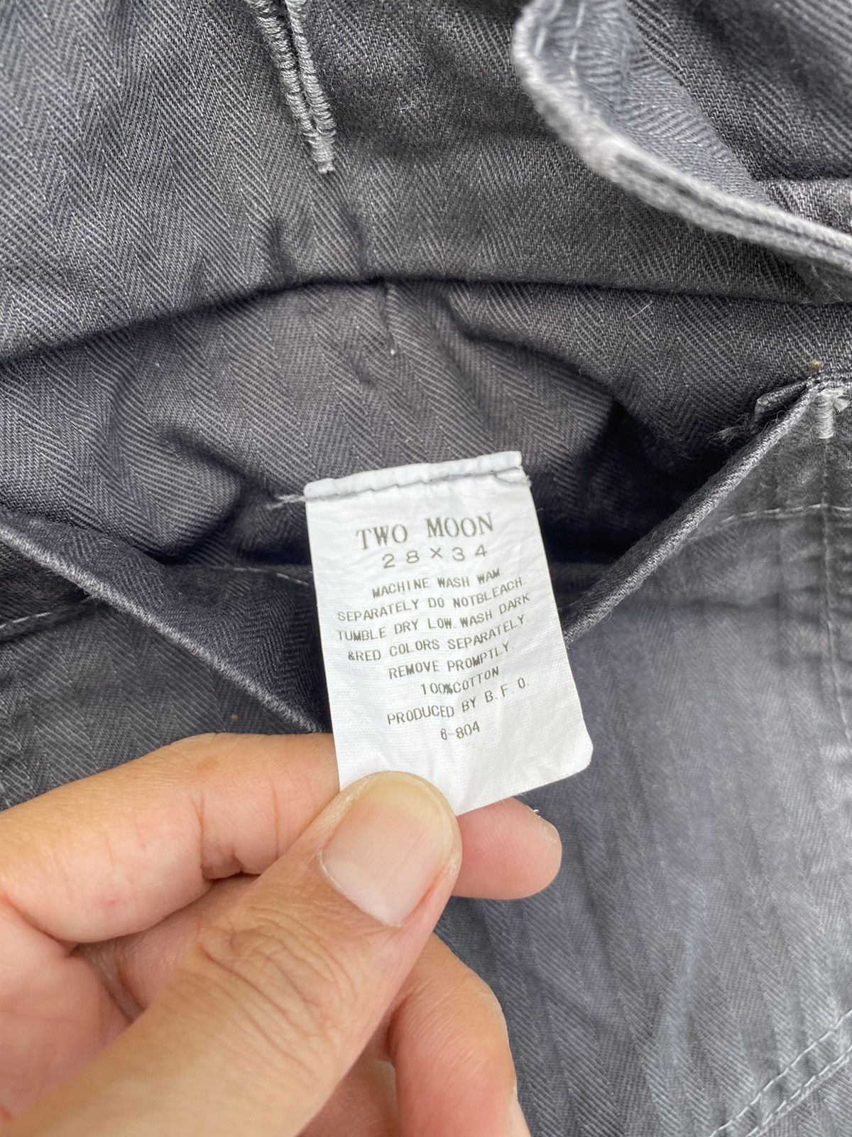Two Moon TWO MOON JAPAN HERRINGBONE MILITARY PUNK RAVE GORPCORE WORK Size US 28 / EU 44 - 4 Thumbnail
