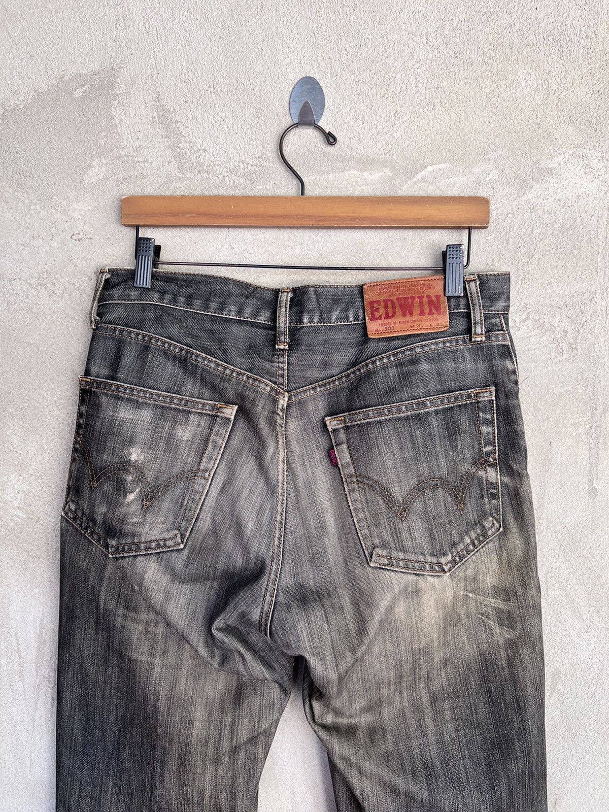 Edwin Vintage Edwin Distressed Denim Pant Size US 32 / EU 48 - 8 Thumbnail