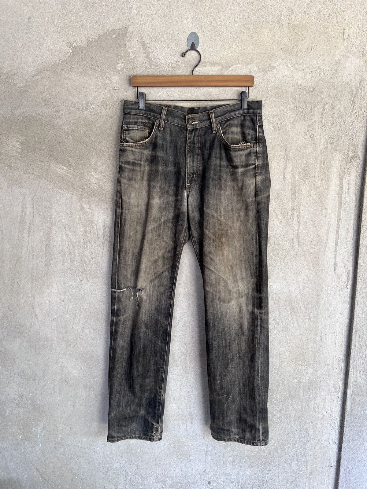 Edwin Vintage Edwin Distressed Denim Pant Size US 32 / EU 48 - 2 Thumbnail