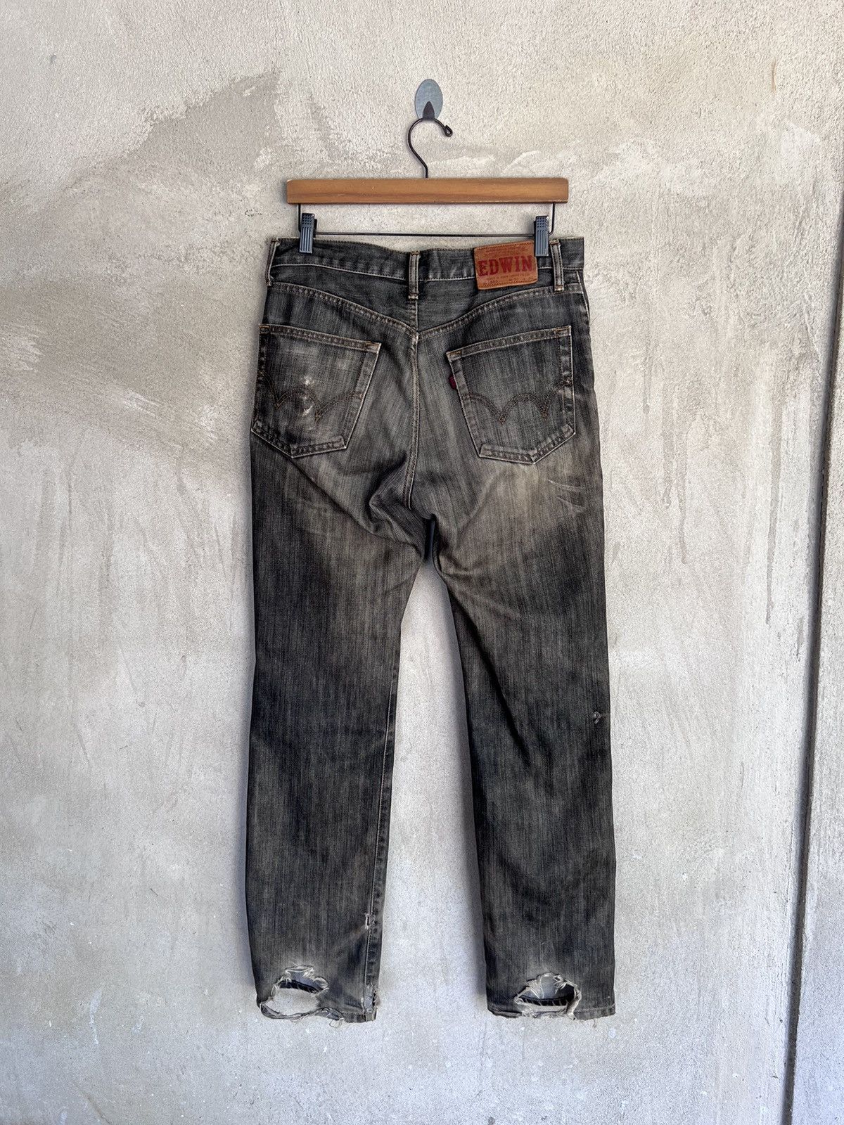 Edwin Vintage Edwin Distressed Denim Pant Size US 32 / EU 48 - 7 Thumbnail