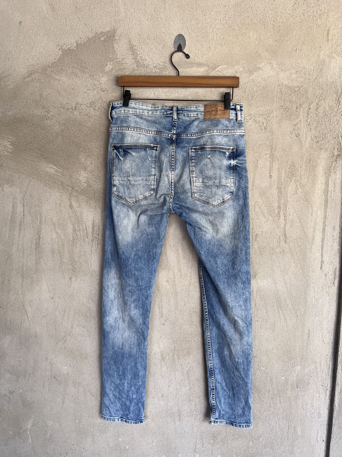 Zara Zara Distressed Denim Pant Size US 32 / EU 48 - 6 Thumbnail