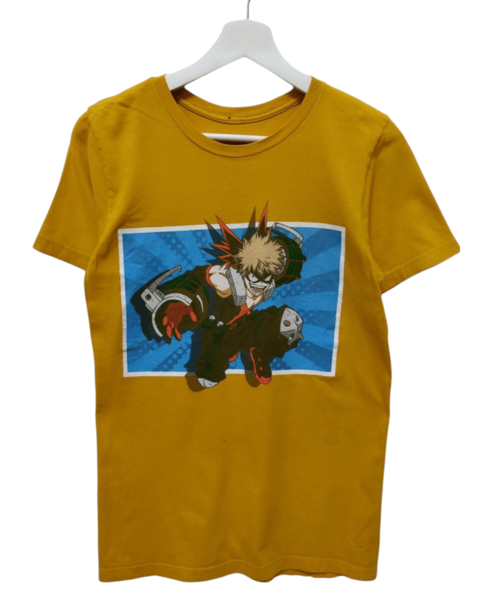 image of Anima Best Offermy Hero Academia Anime Tshirt in Yellow, Men's (Size Small)