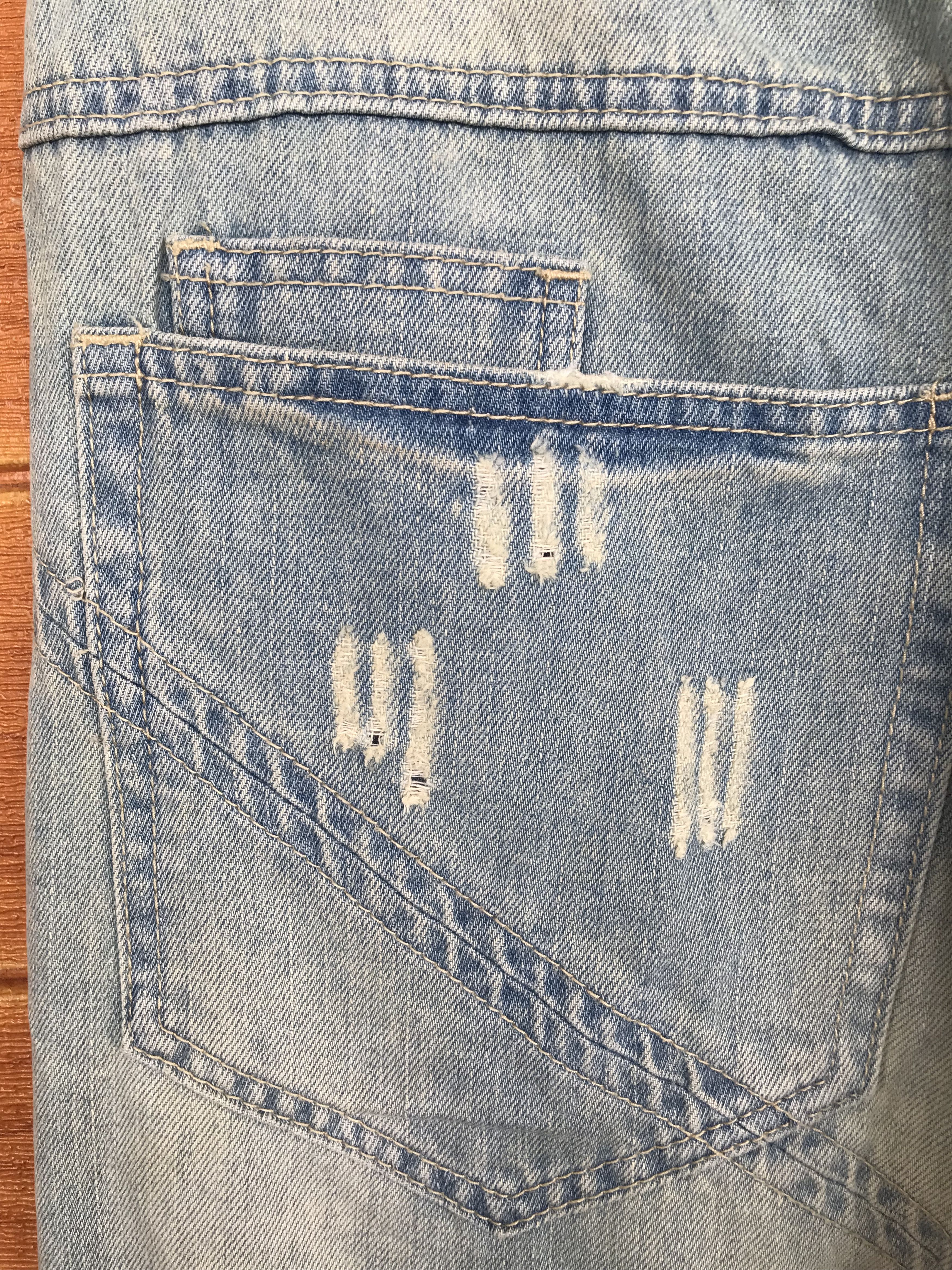 Japanese Brand Bit Activities Baggy Distressed Denim Jeans Size US 28 / EU 44 - 4 Thumbnail
