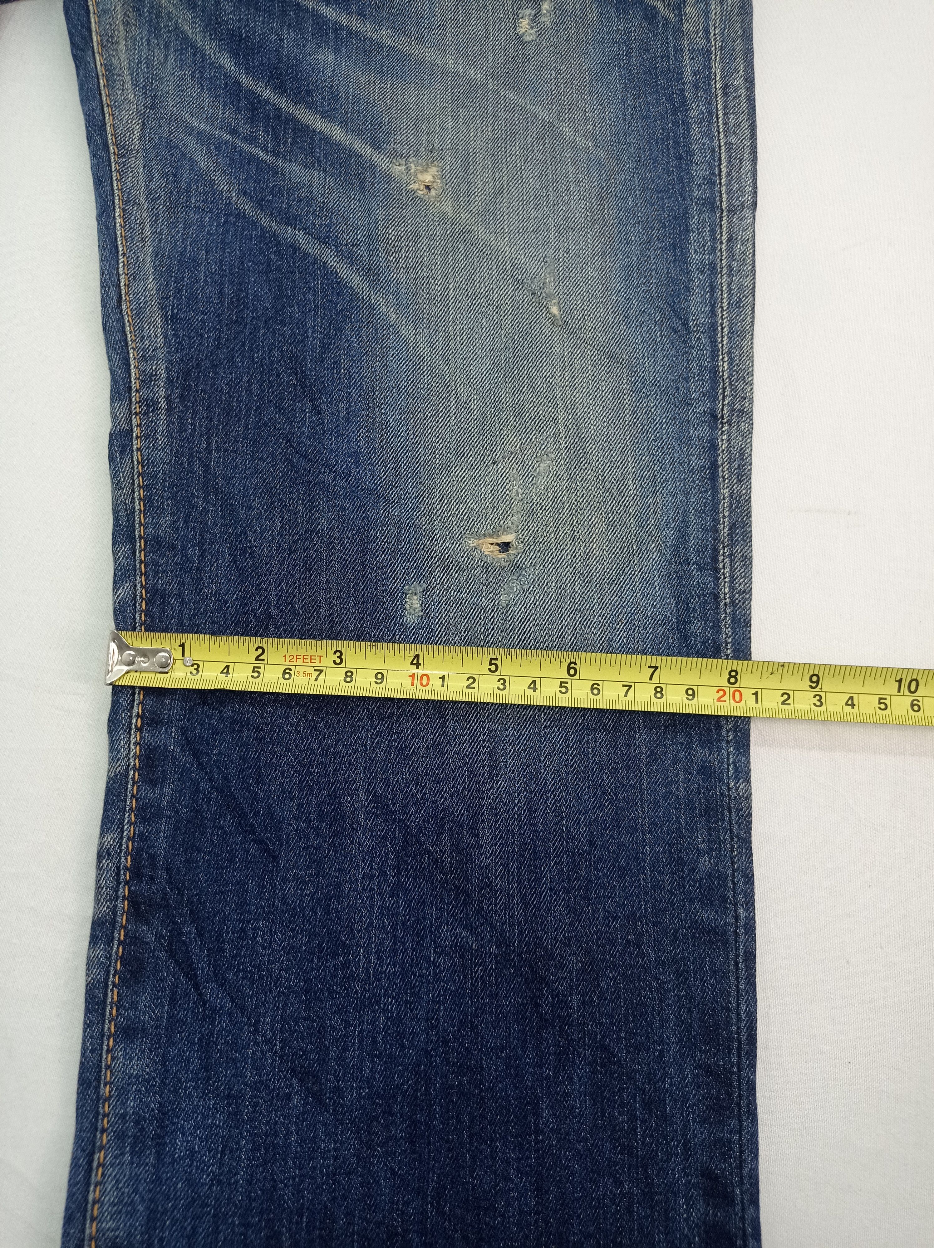 Edwin × Japanese Brand Edwin Distressed Faded Denim Pants Size US 30 / EU 46 - 21 Thumbnail