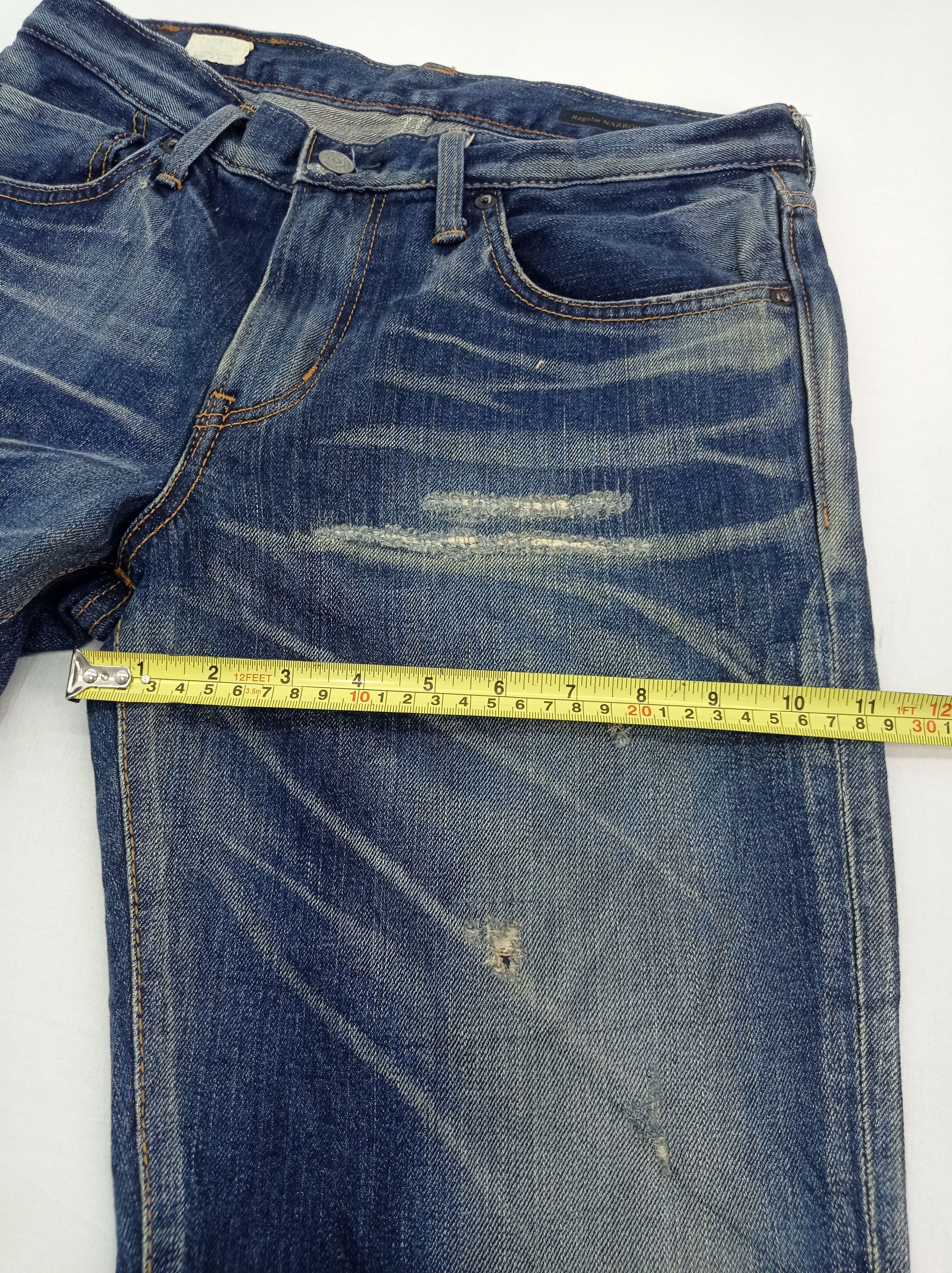 Edwin × Japanese Brand Edwin Distressed Faded Denim Pants Size US 30 / EU 46 - 22 Thumbnail