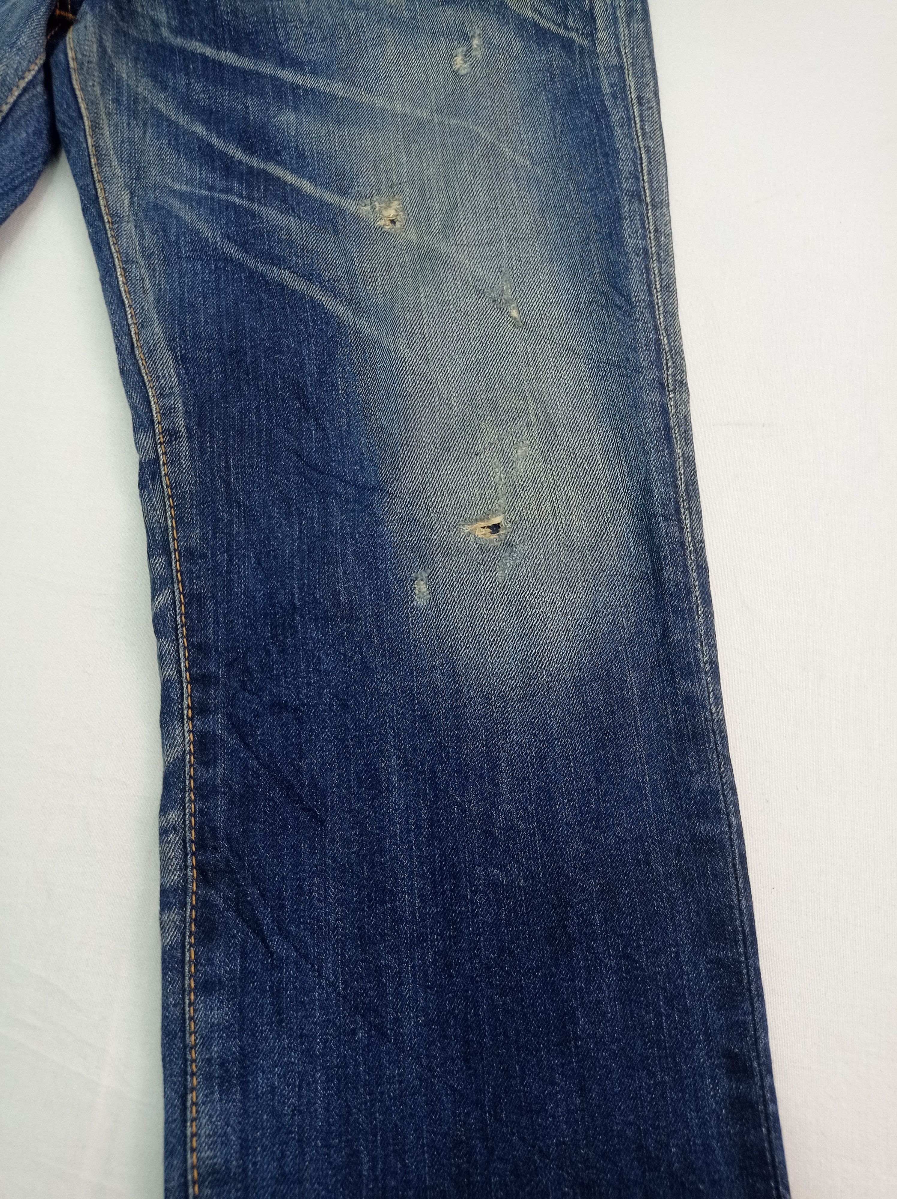 Edwin × Japanese Brand Edwin Distressed Faded Denim Pants Size US 30 / EU 46 - 10 Thumbnail