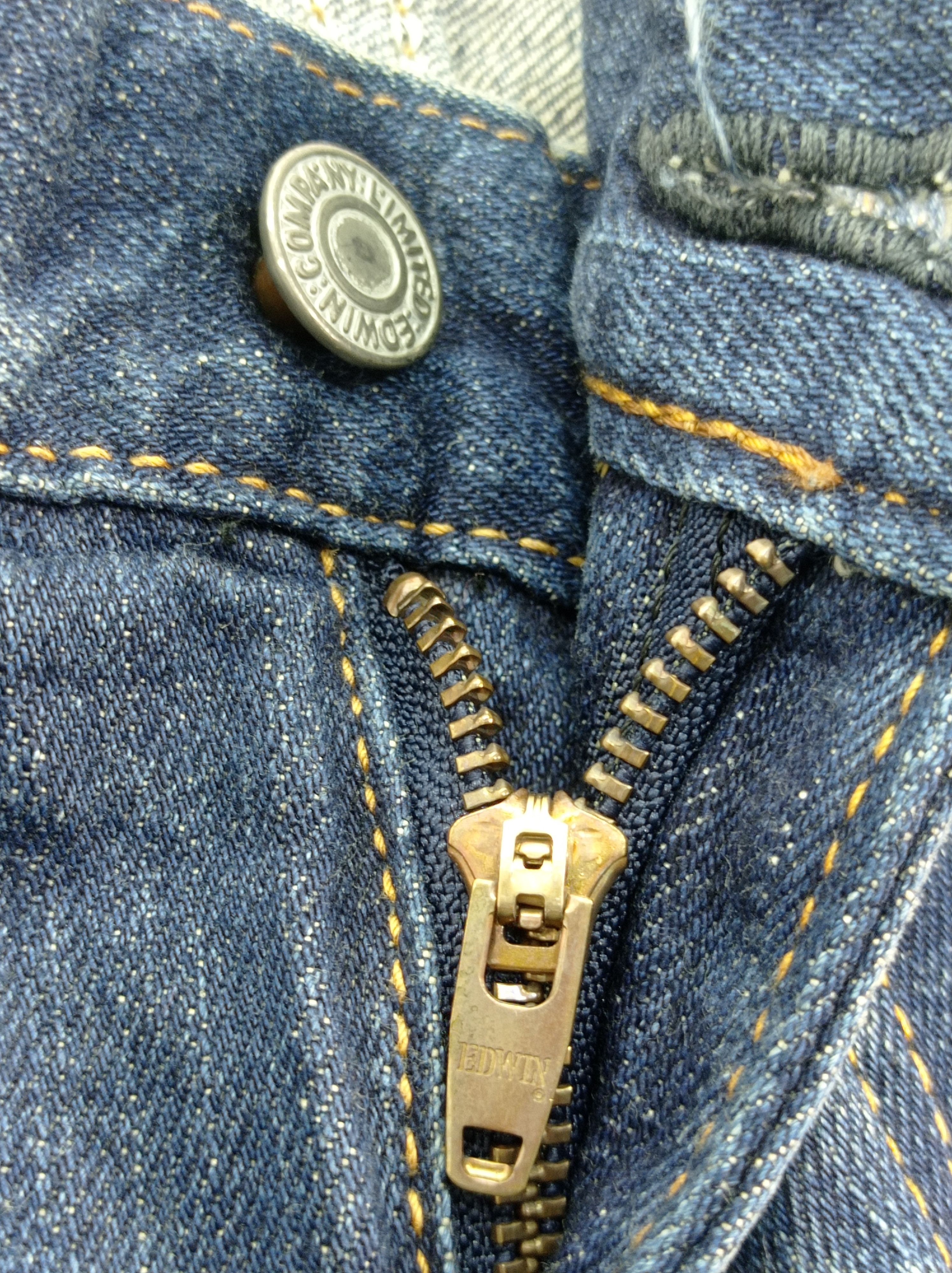 Edwin × Japanese Brand Edwin Distressed Faded Denim Pants Size US 30 / EU 46 - 3 Thumbnail