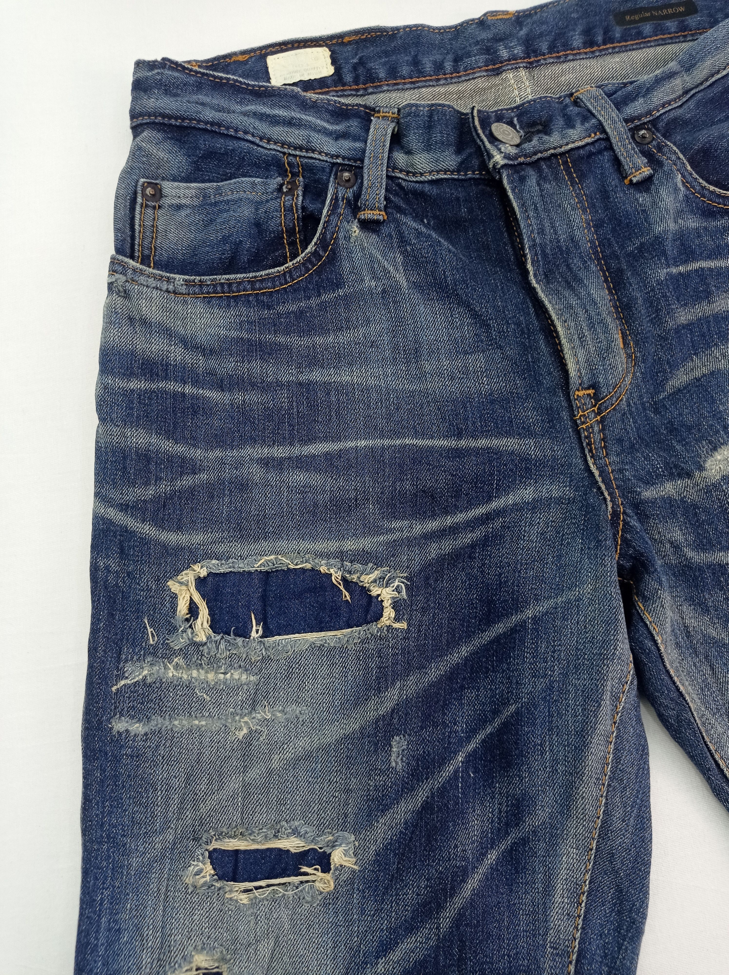 Edwin × Japanese Brand Edwin Distressed Faded Denim Pants Size US 30 / EU 46 - 12 Thumbnail