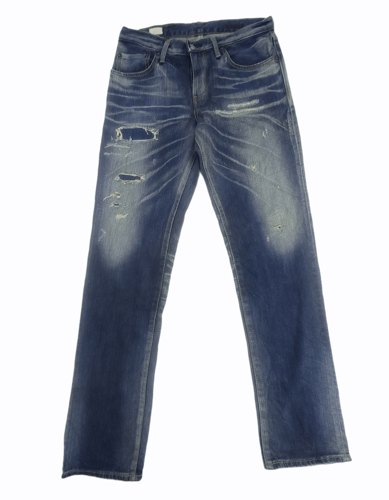 Edwin × Japanese Brand Edwin Distressed Faded Denim Pants Size US 30 / EU 46 - 1 Thumbnail