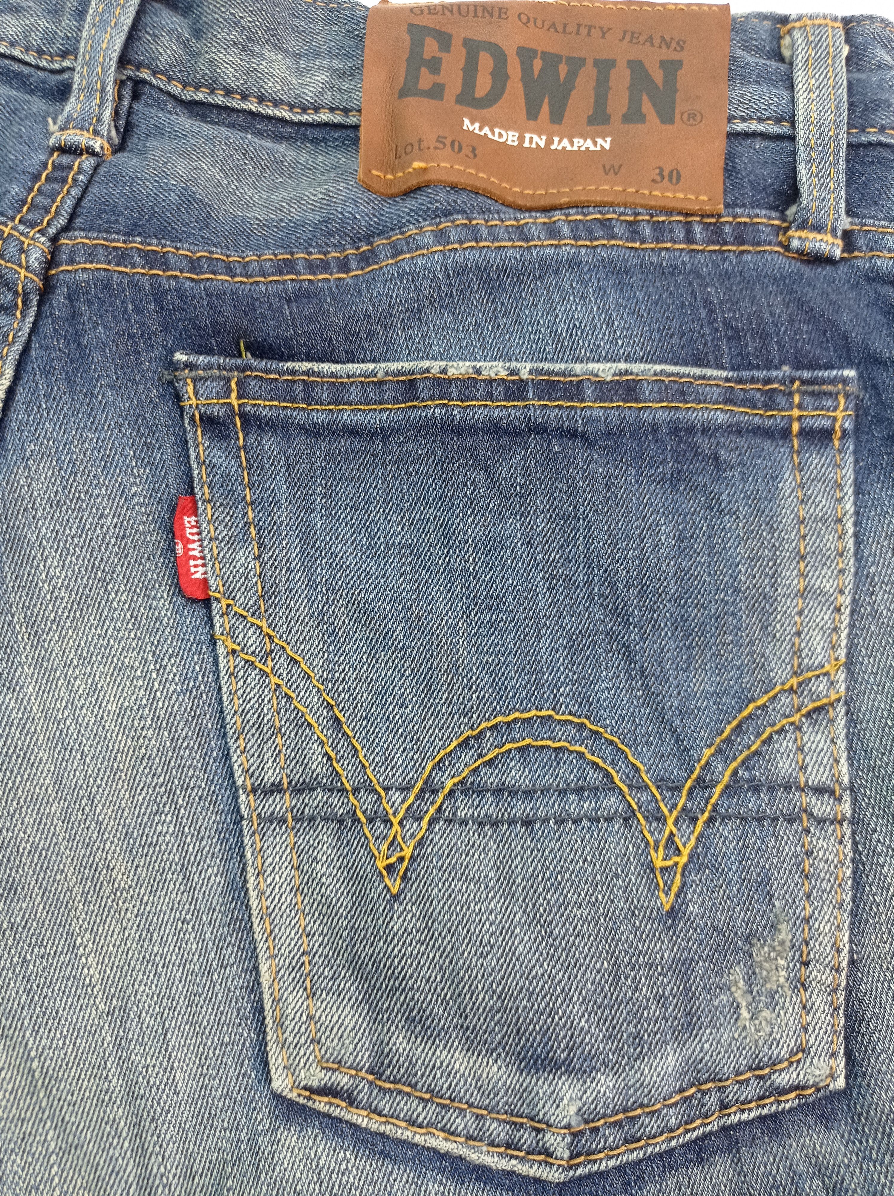 Edwin × Japanese Brand Edwin Distressed Faded Denim Pants Size US 30 / EU 46 - 8 Thumbnail