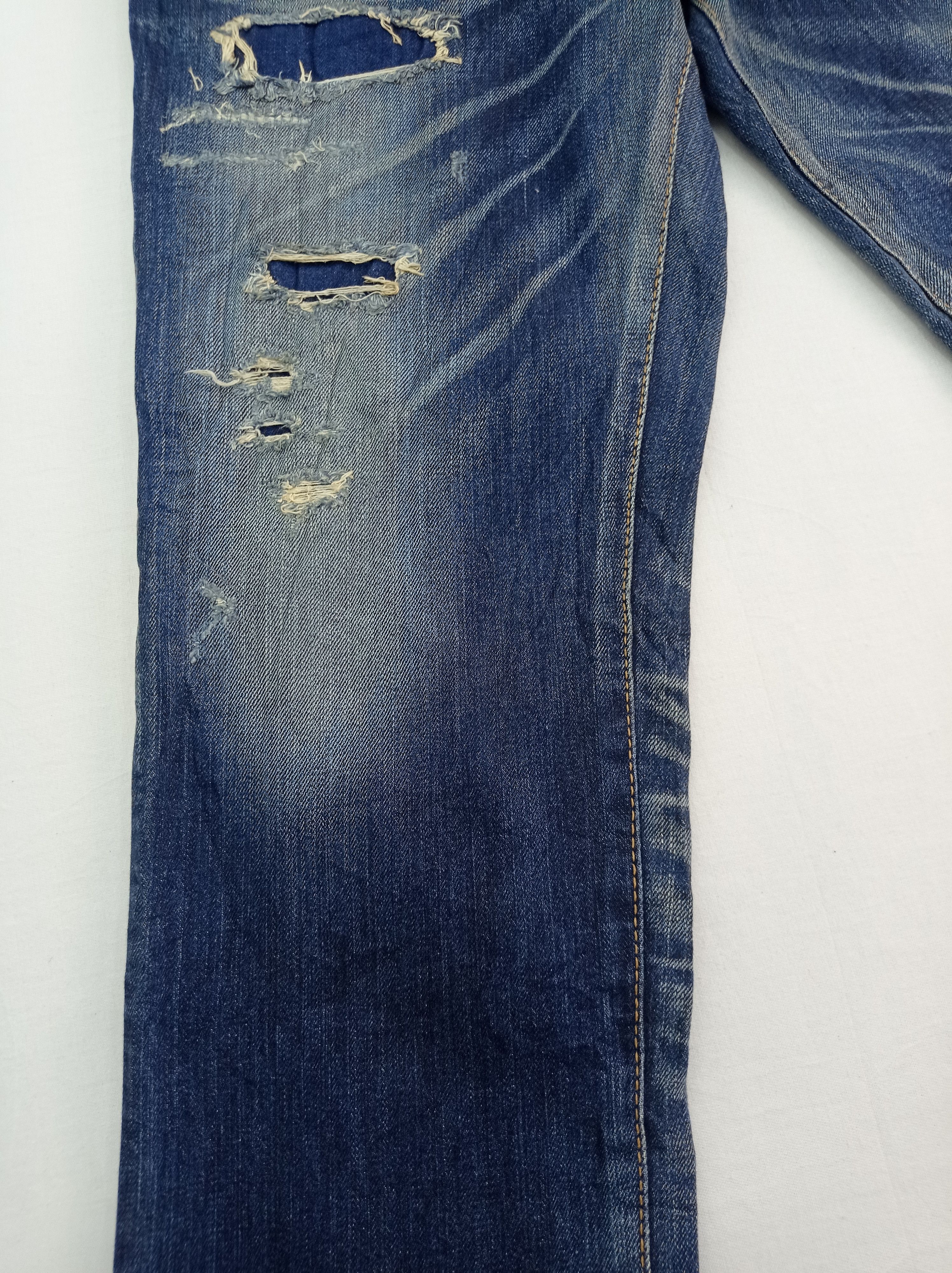 Edwin × Japanese Brand Edwin Distressed Faded Denim Pants Size US 30 / EU 46 - 11 Thumbnail
