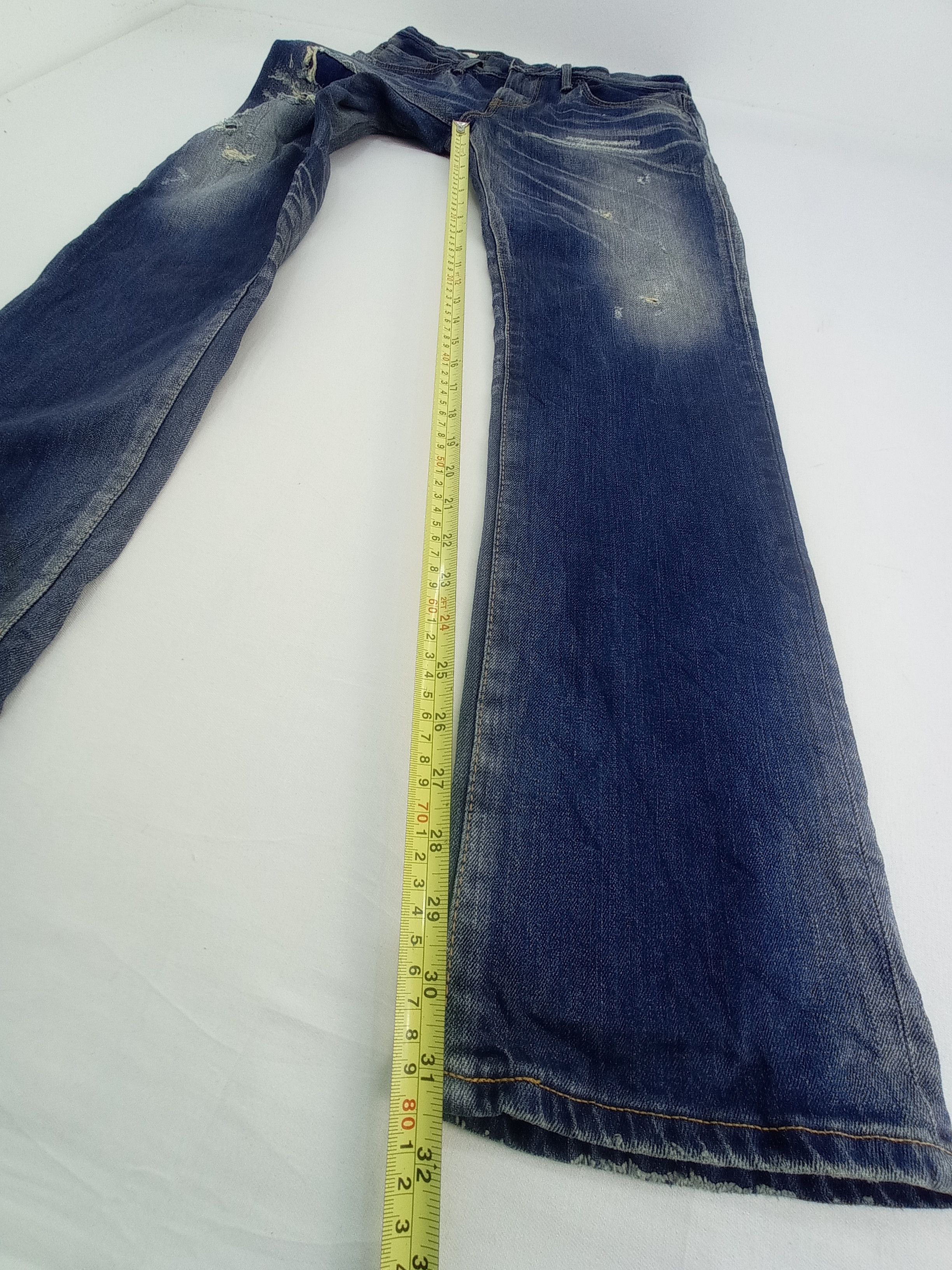 Edwin × Japanese Brand Edwin Distressed Faded Denim Pants Size US 30 / EU 46 - 19 Thumbnail