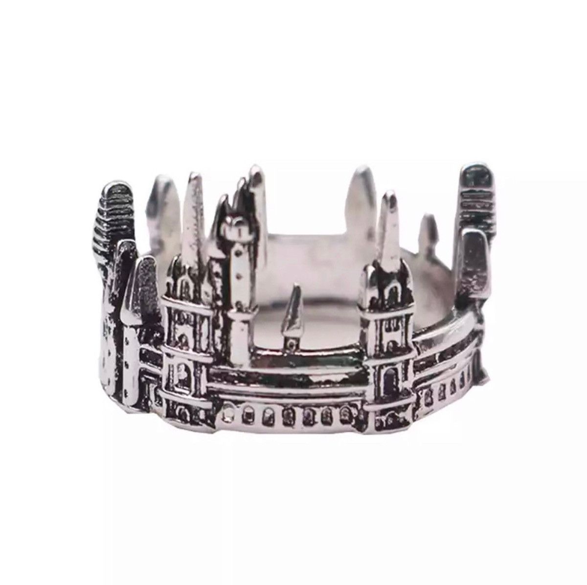 Jewelry City Castle Modern Architecture Goth Ring Size ONE SIZE - 3 Thumbnail