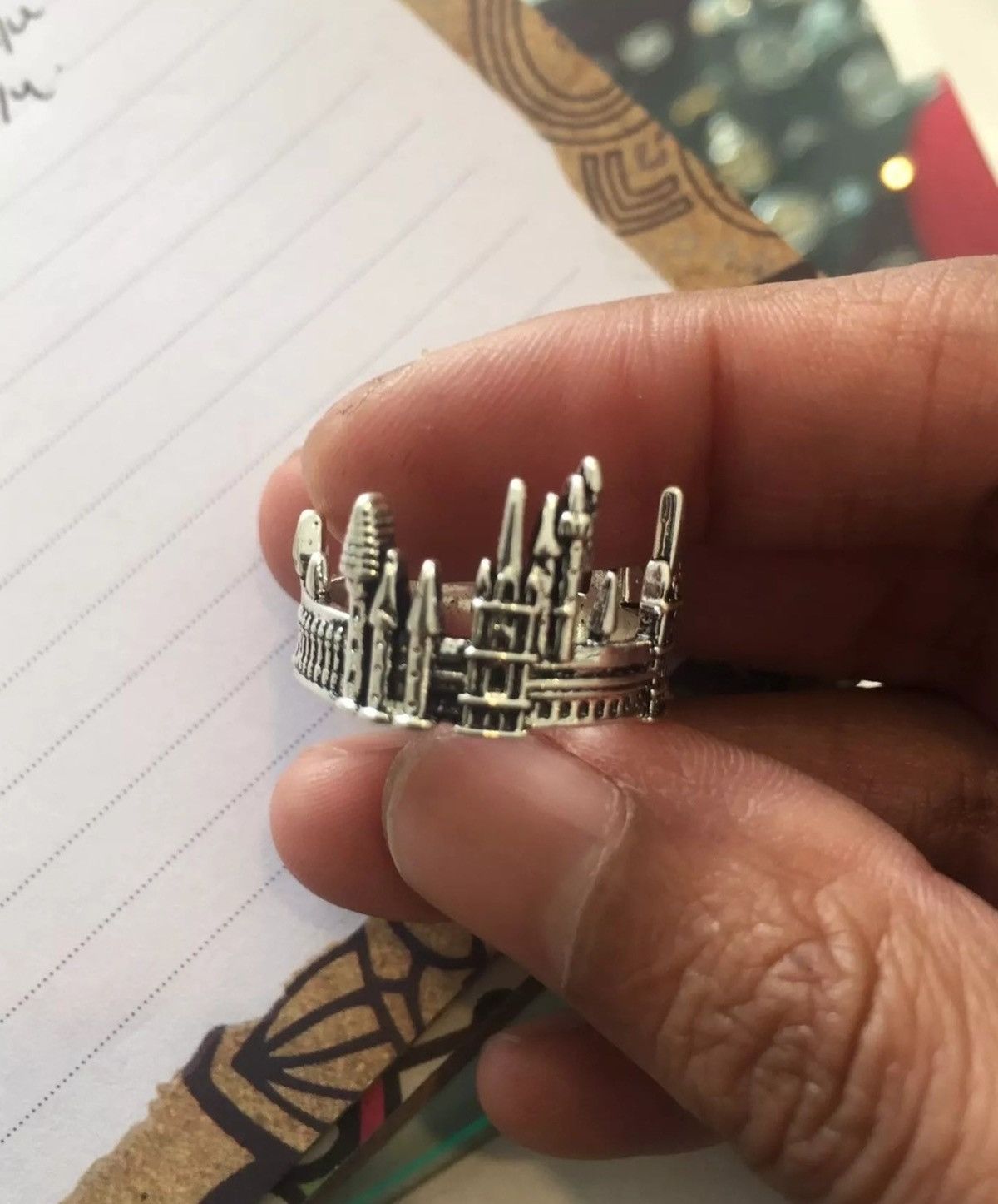 Jewelry City Castle Modern Architecture Goth Ring Size ONE SIZE - 2 Thumbnail