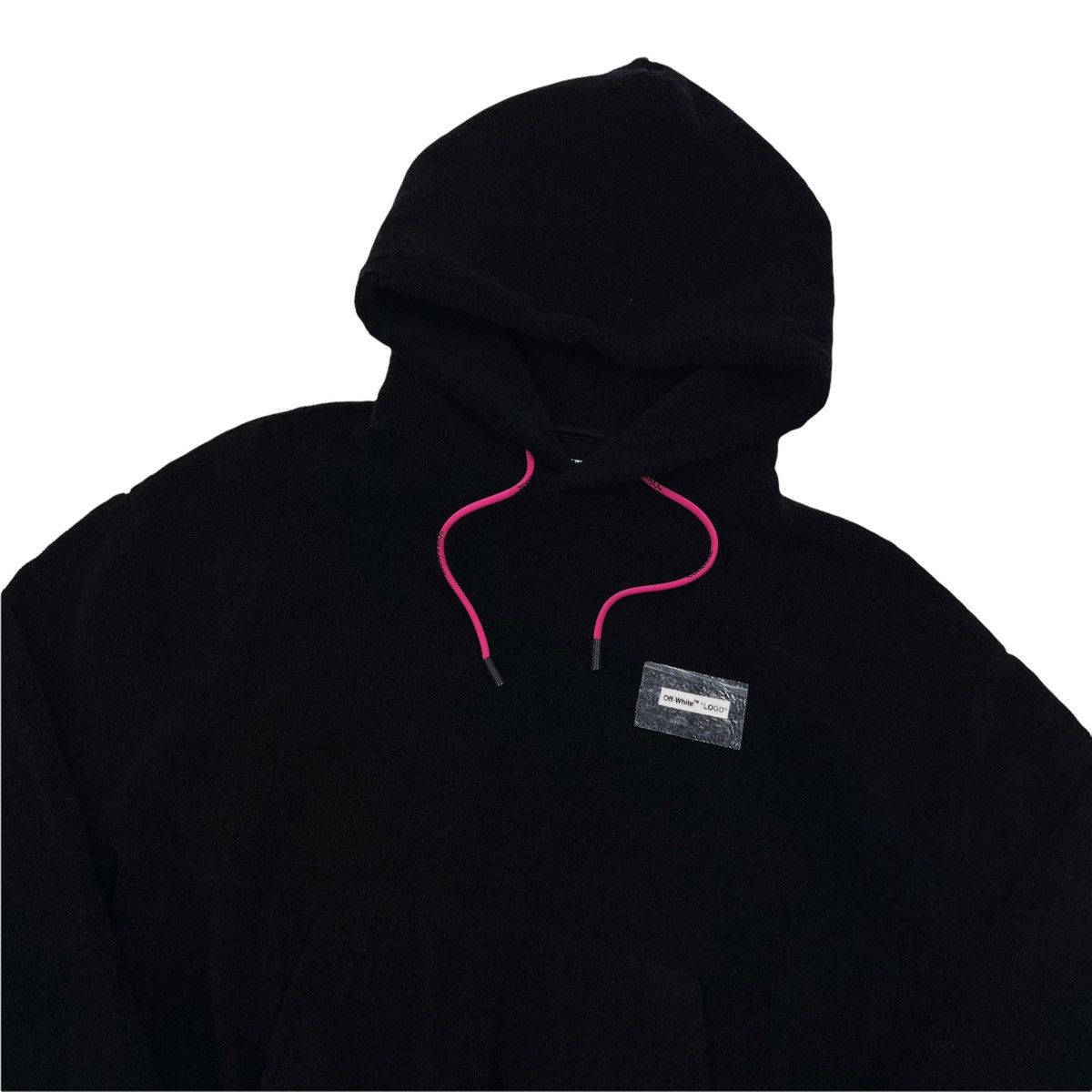 image of Off White Off-White Towel Hoodie in Black, Men's (Size XS)