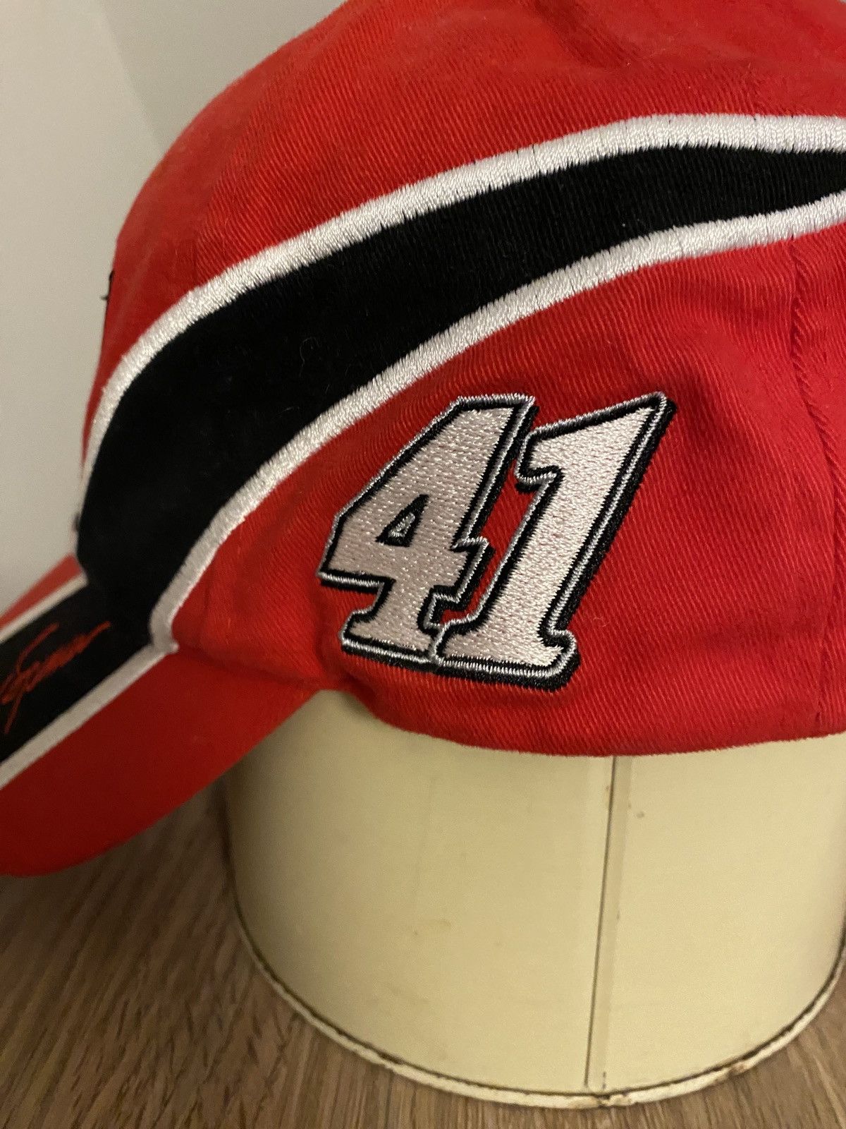 Chase Authentics × NASCAR × Vintage Vintage ‘02 Jimmy Spencer NASCAR Dad Hat Strapback Cap Size ONE SIZE - 7 Thumbnail