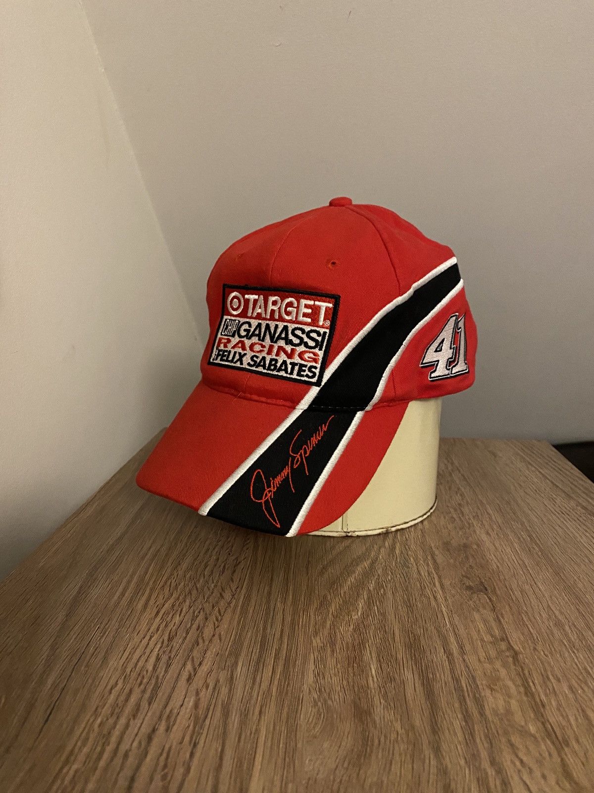 Chase Authentics × NASCAR × Vintage Vintage ‘02 Jimmy Spencer NASCAR Dad Hat Strapback Cap Size ONE SIZE - 1 Thumbnail