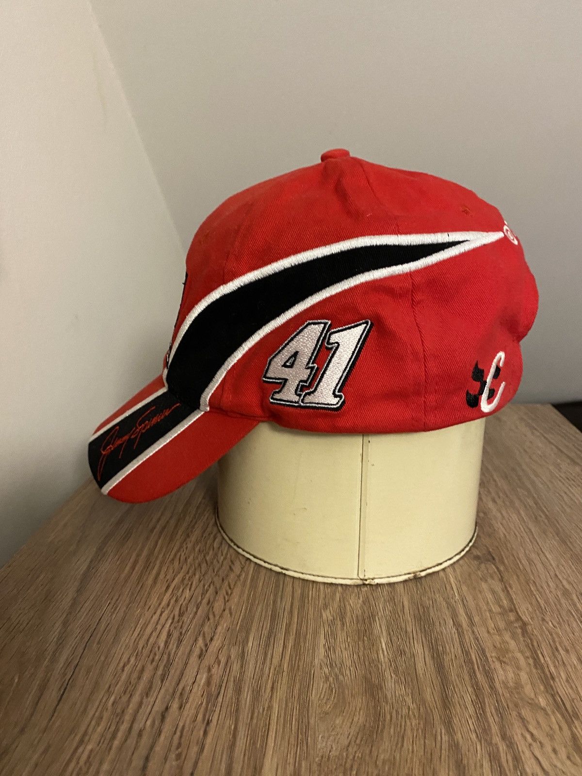 Chase Authentics × NASCAR × Vintage Vintage ‘02 Jimmy Spencer NASCAR Dad Hat Strapback Cap Size ONE SIZE - 6 Thumbnail