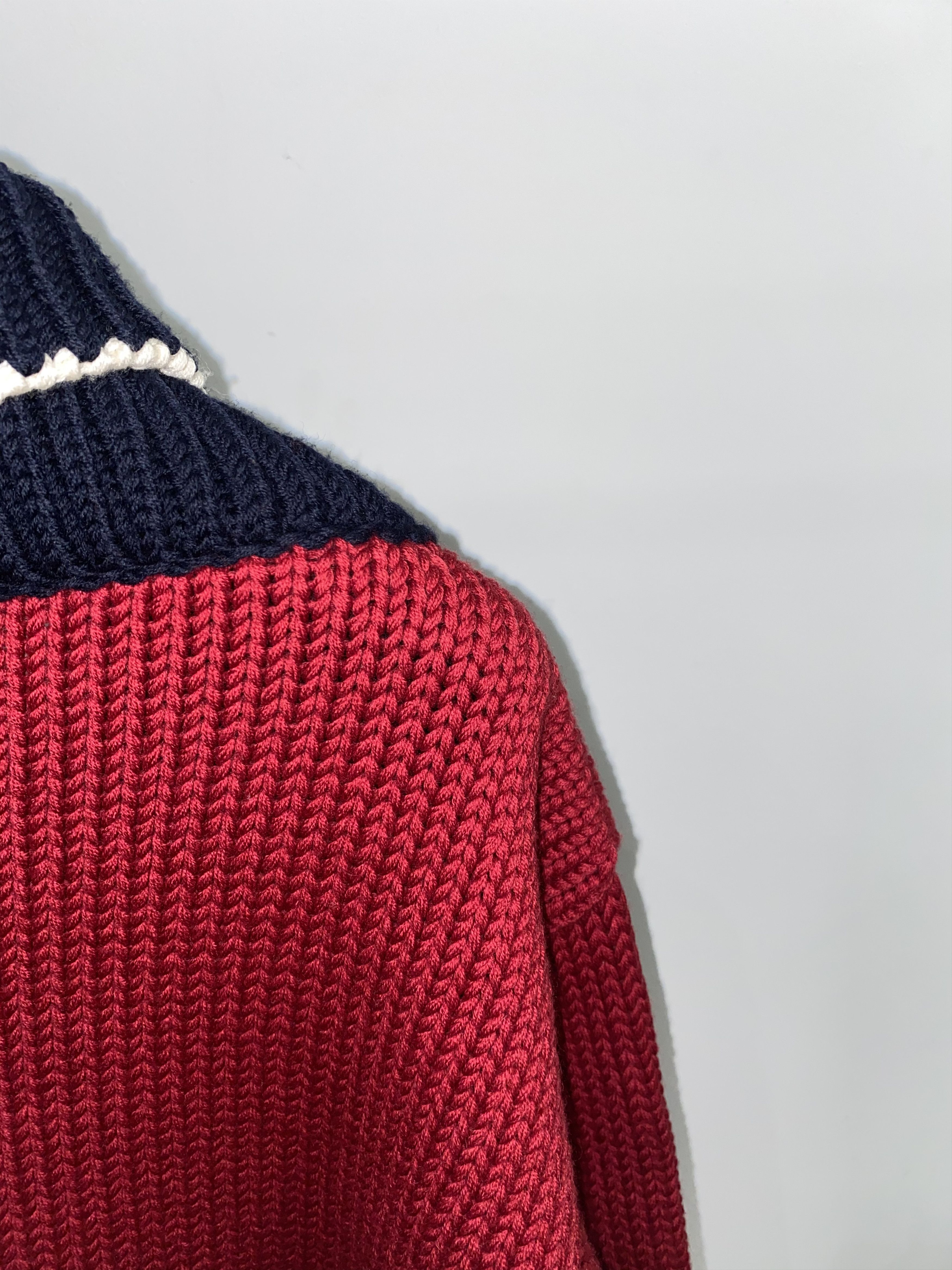 Gucci Tom Ford Era Sequin Collar Logo Gucci Handknit Wool Sweater Size US M / EU 48-50 / 2 - 5 Thumbnail