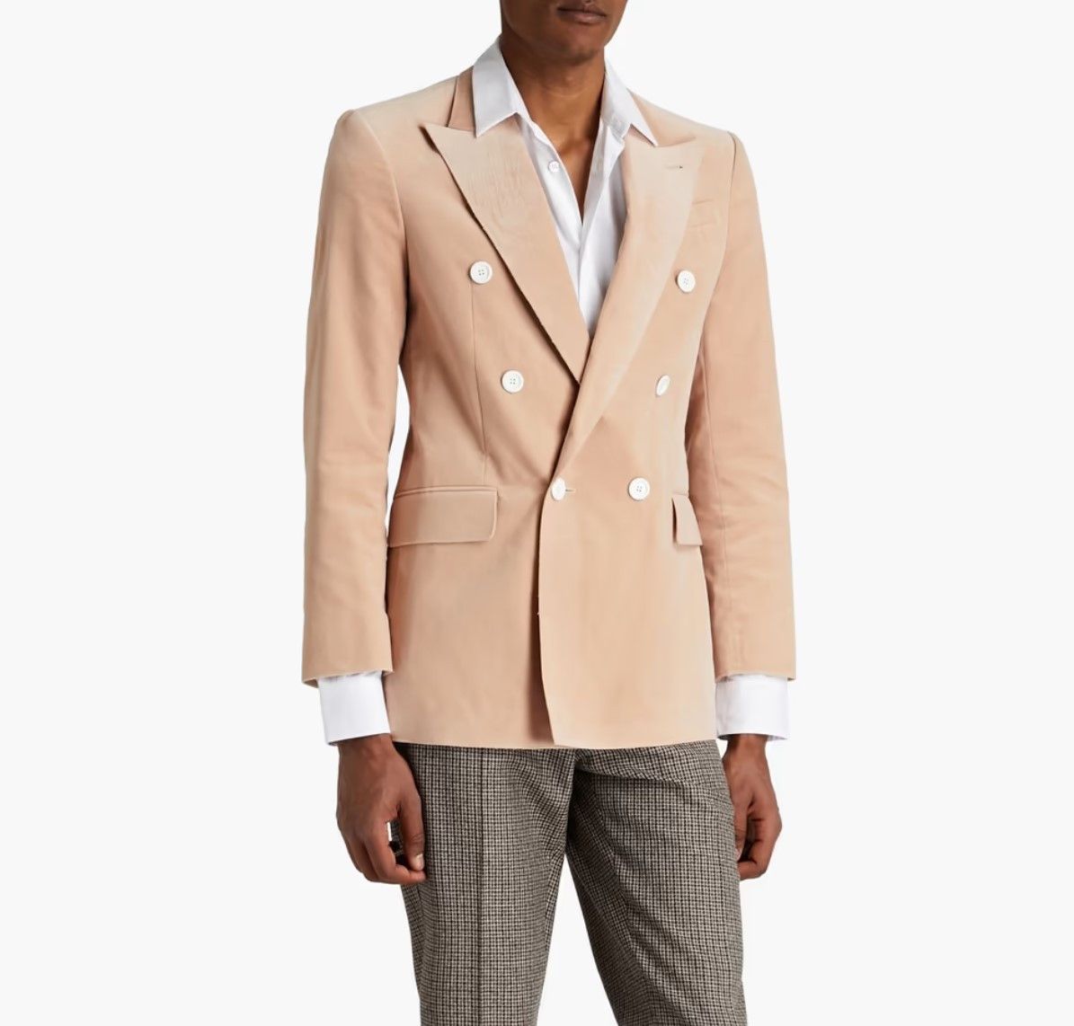 Acne Studios ACNE STUDIOS Joseph double-breasted cotton-velvet blazer Size 50S - 3 Thumbnail