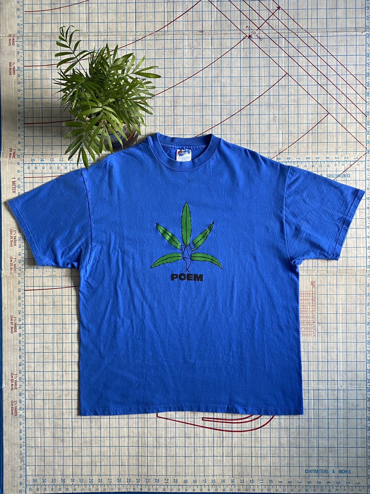 Vintage Vintage Funny Weed Poem Graphic Tee Size XL 420 Humor Size US XL / EU 56 / 4 - 3 Thumbnail