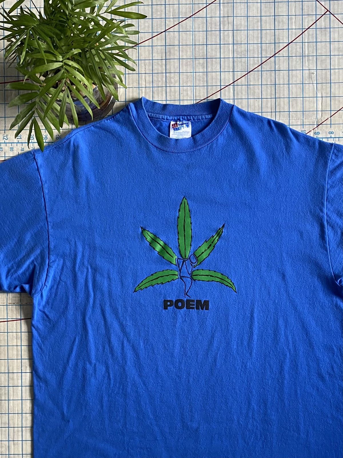 Vintage Vintage Funny Weed Poem Graphic Tee Size XL 420 Humor Size US XL / EU 56 / 4 - 1 Thumbnail