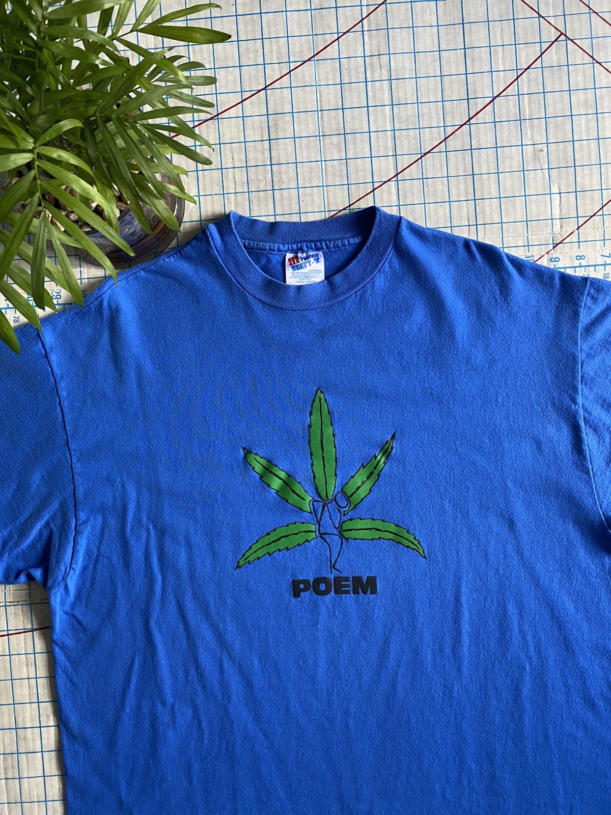 Vintage Vintage Funny Weed Poem Graphic Tee Size XL 420 Humor Size US XL / EU 56 / 4 - 4 Thumbnail